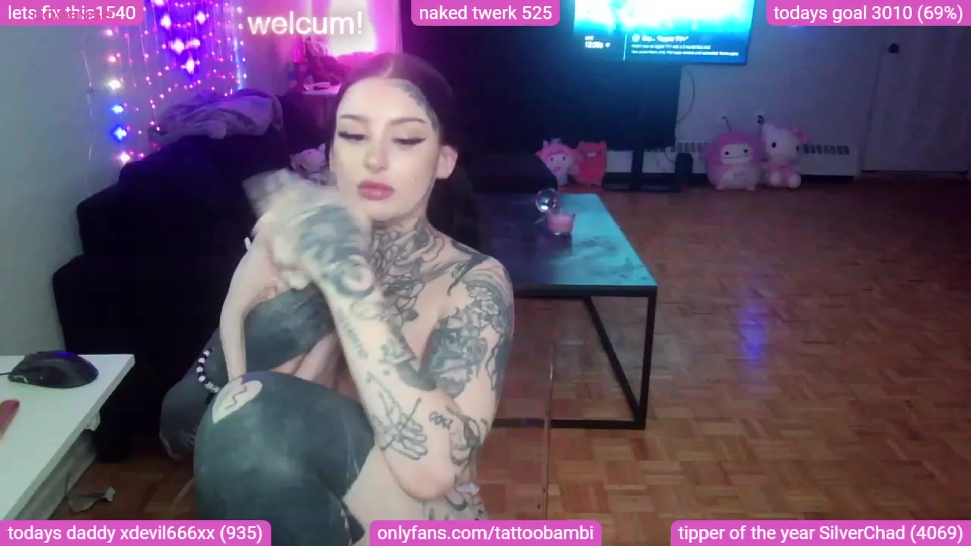 Gallery image thumbnail from Tattoobambi's myfreecams stream on, 08/29/2023, 04:44 image 20 of 20