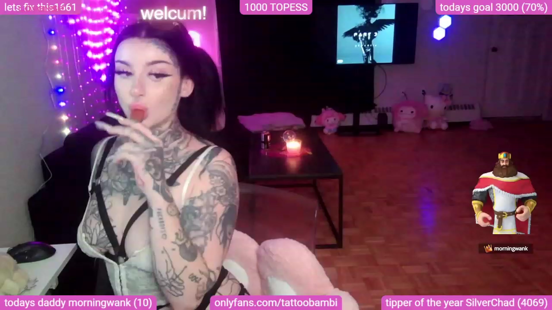Gallery image thumbnail from Tattoobambi's myfreecams stream on, 08/31/2023, 24:44 image 3 of 20