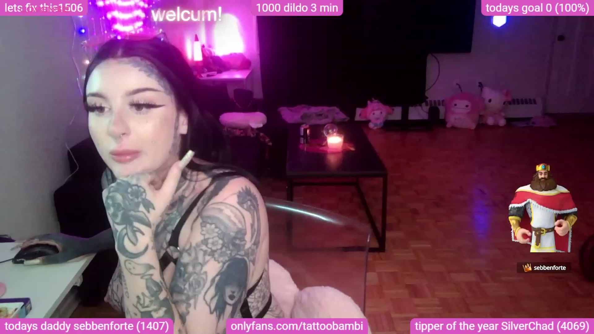 Gallery image thumbnail from Tattoobambi's myfreecams stream on, 08/31/2023, 03:03 image 4 of 20