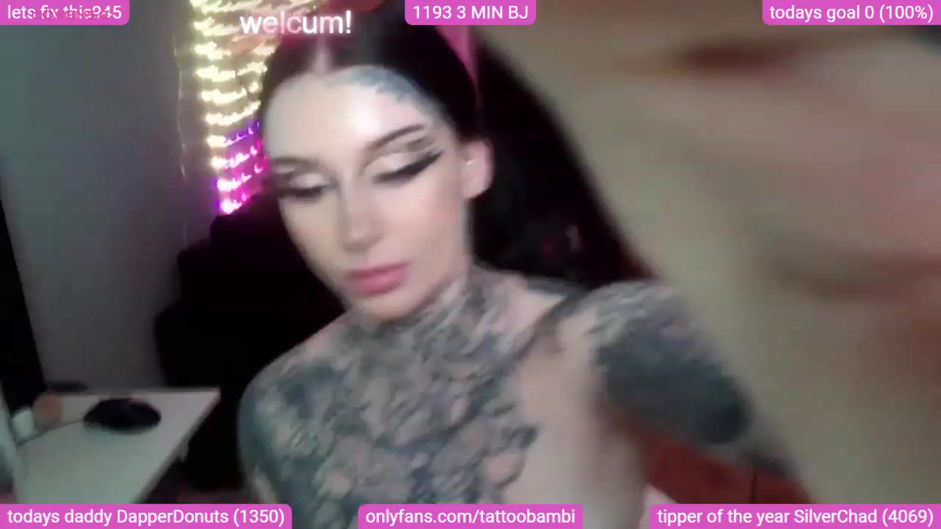 Gallery image thumbnail from Tattoobambi's myfreecams stream on, 09/04/2023, 04:00 image 20 of 20