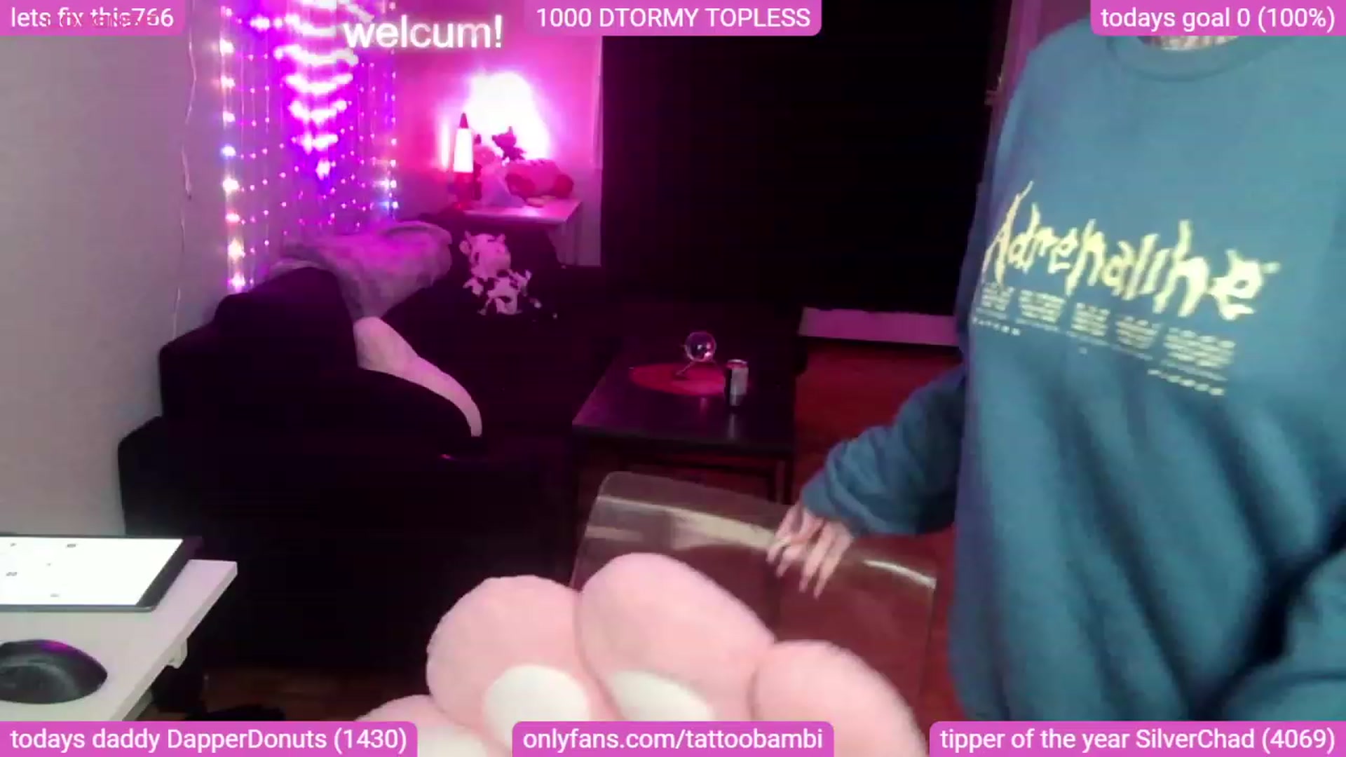 Gallery image thumbnail from Tattoobambi's myfreecams stream on, 09/04/2023, 06:30 image 2 of 20