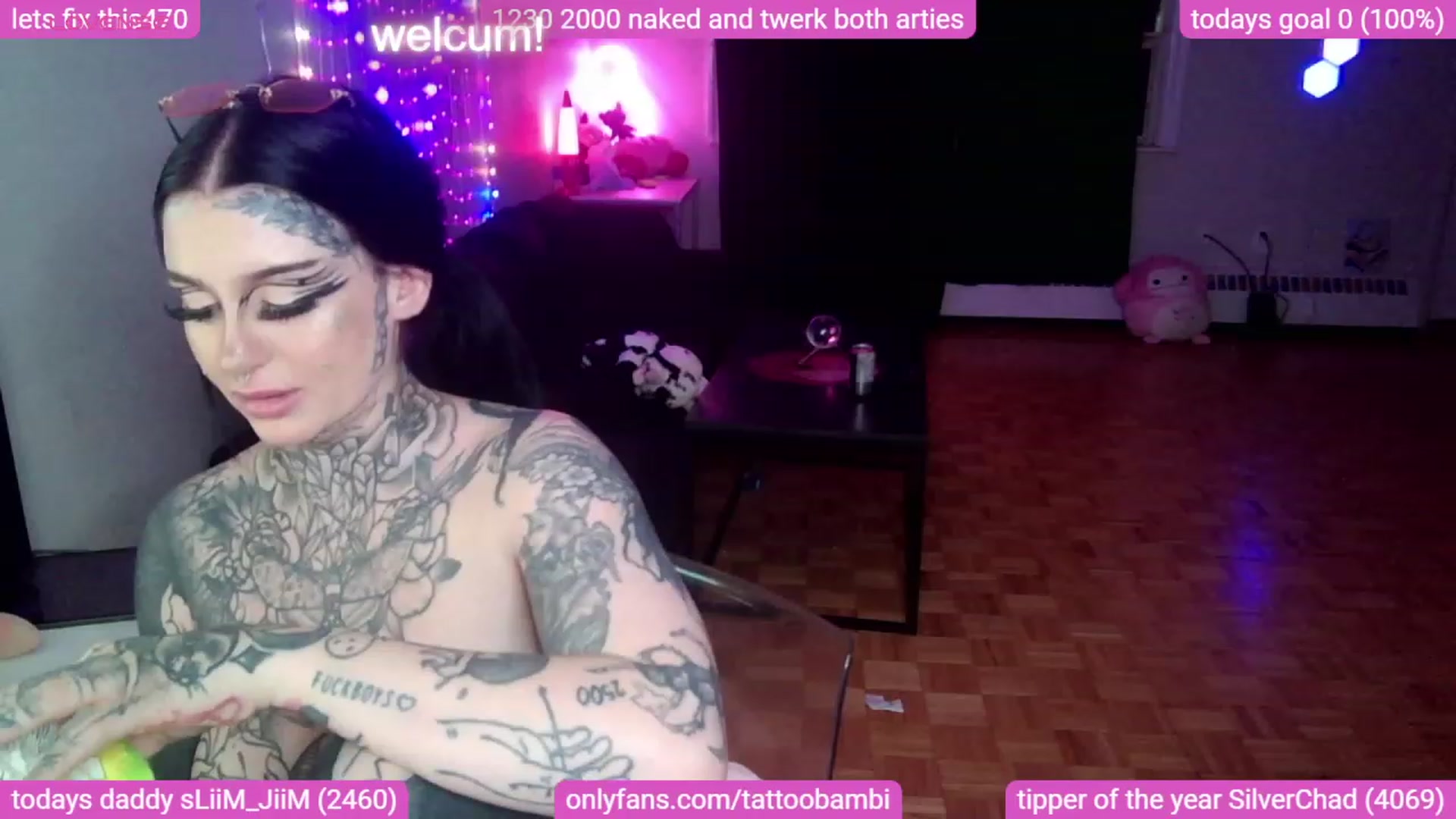 Gallery image thumbnail from Tattoobambi's myfreecams stream on, 09/04/2023, 06:30 image 16 of 20