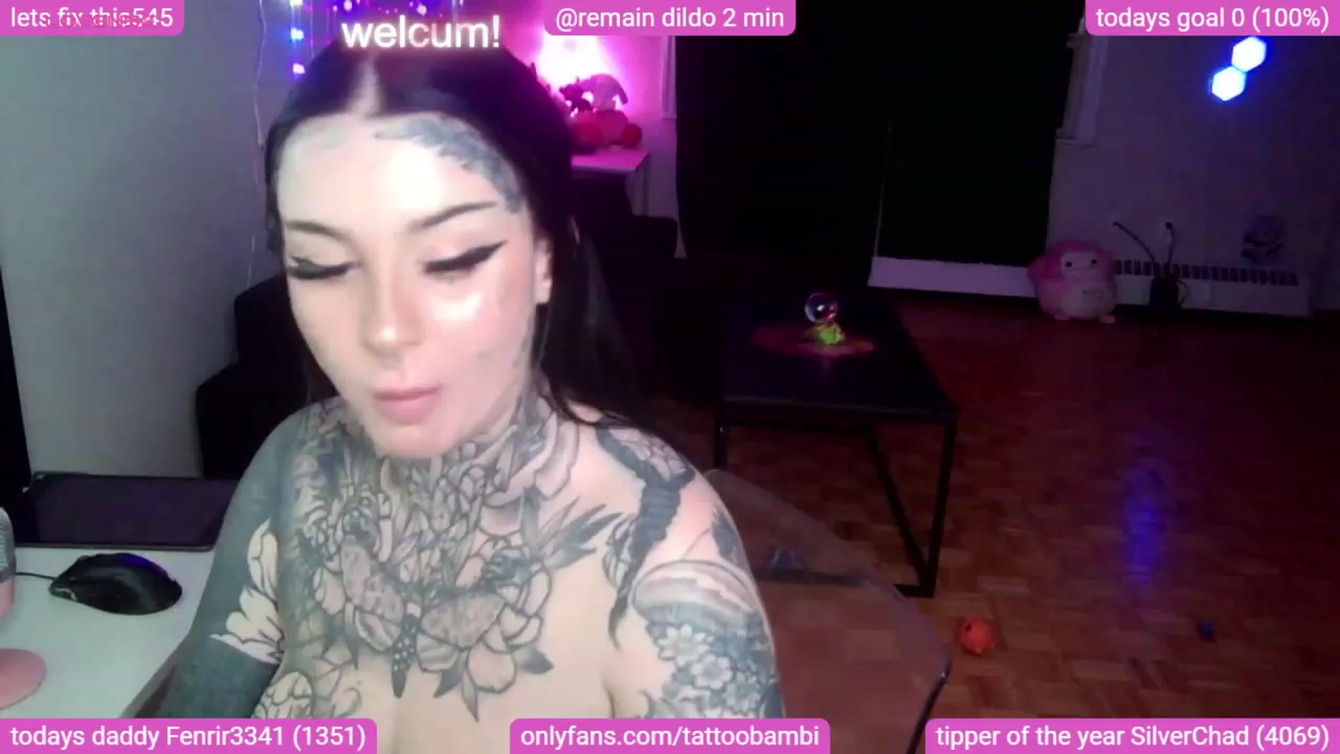Gallery image thumbnail from Tattoobambi's myfreecams stream on, 09/06/2023, 01:35 image 4 of 20