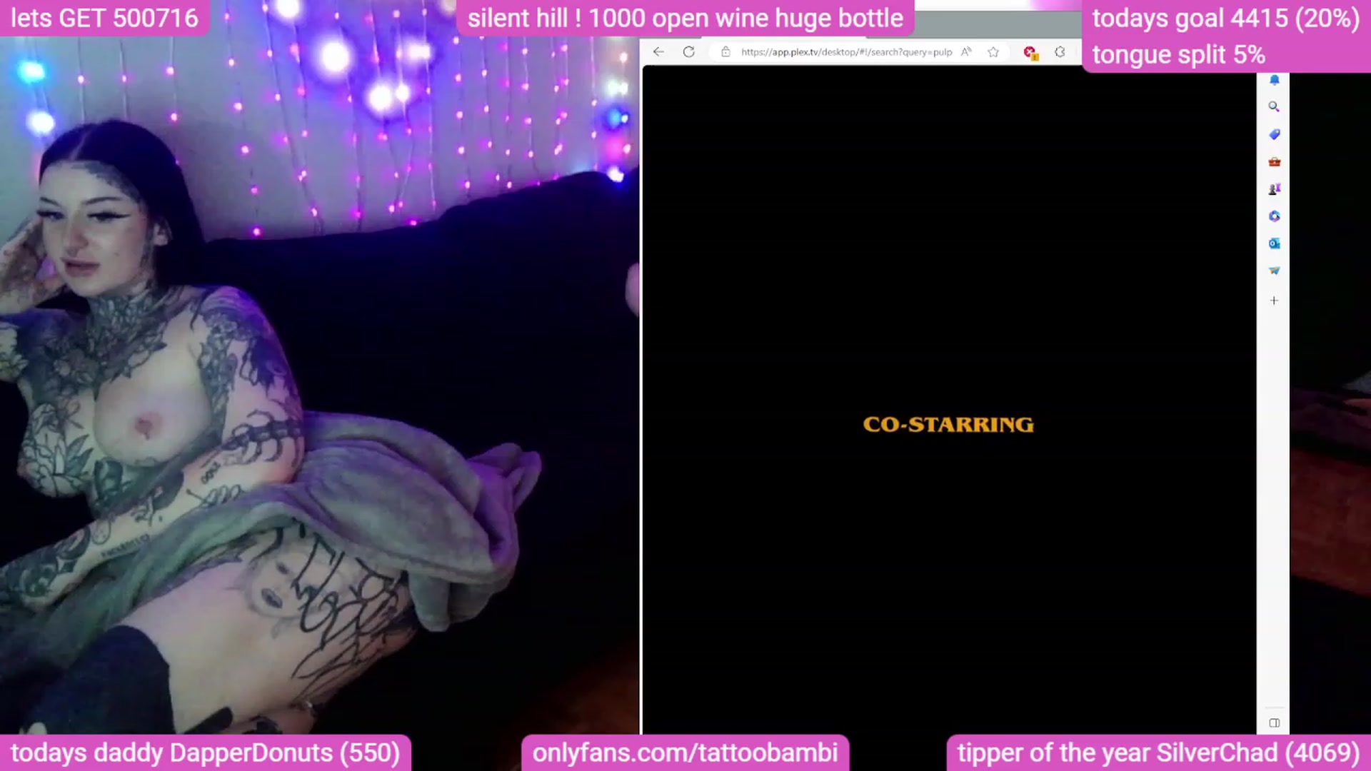 Gallery image thumbnail from Tattoobambi's myfreecams stream on, 09/08/2023, 01:44 image 3 of 20