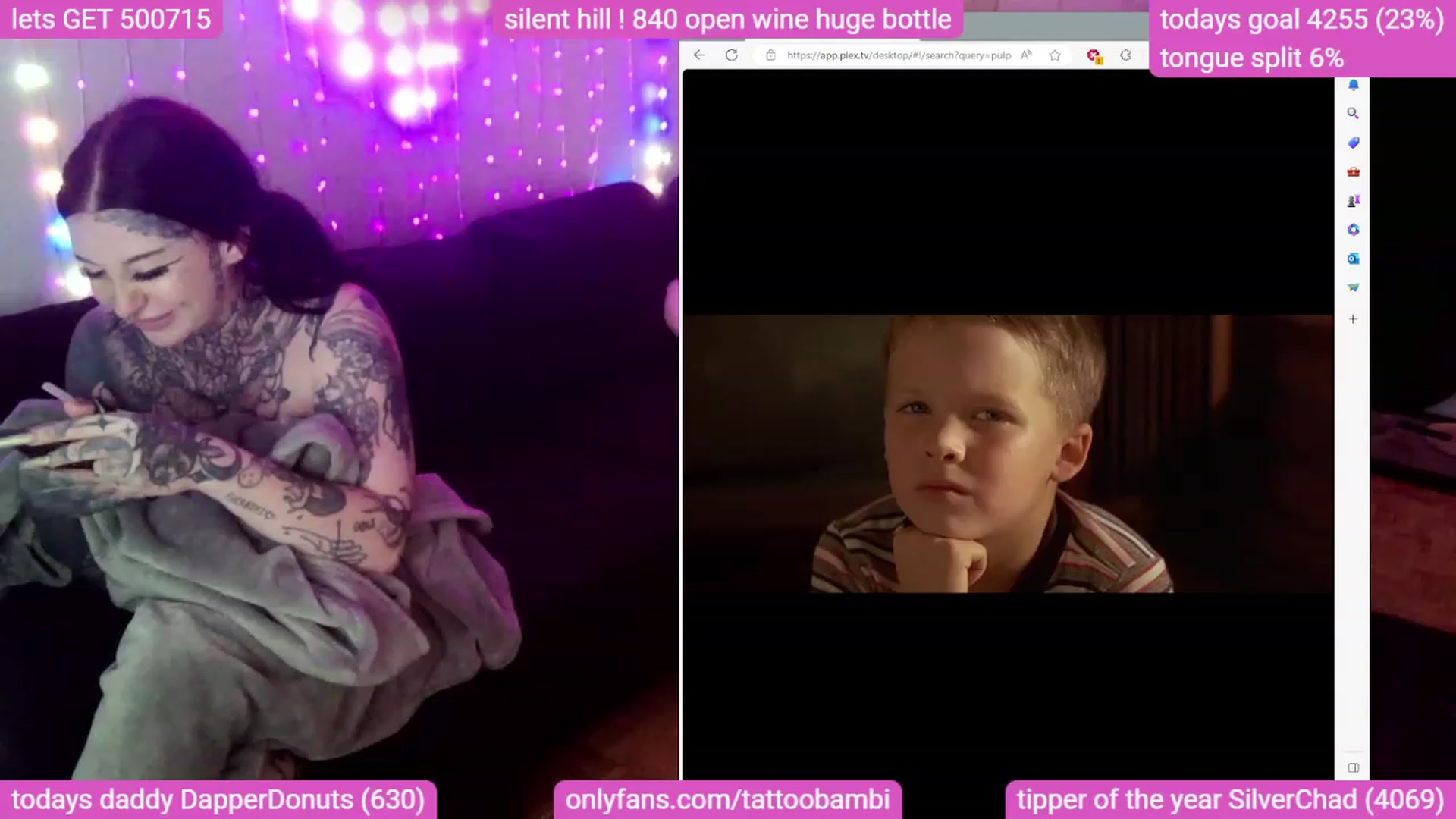 Gallery image thumbnail from Tattoobambi's myfreecams stream on, 09/08/2023, 01:44 image 17 of 20