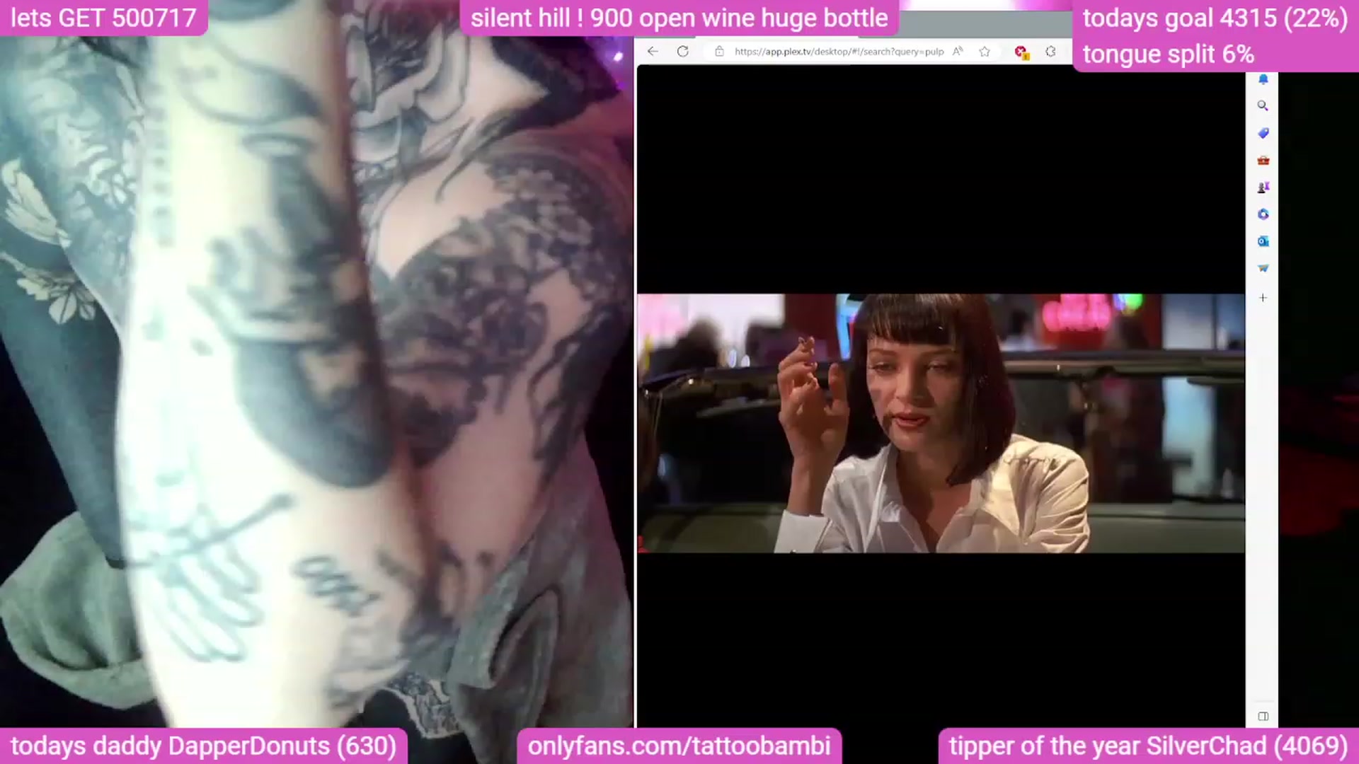 Gallery image thumbnail from Tattoobambi's myfreecams stream on, 09/08/2023, 01:44 image 10 of 20
