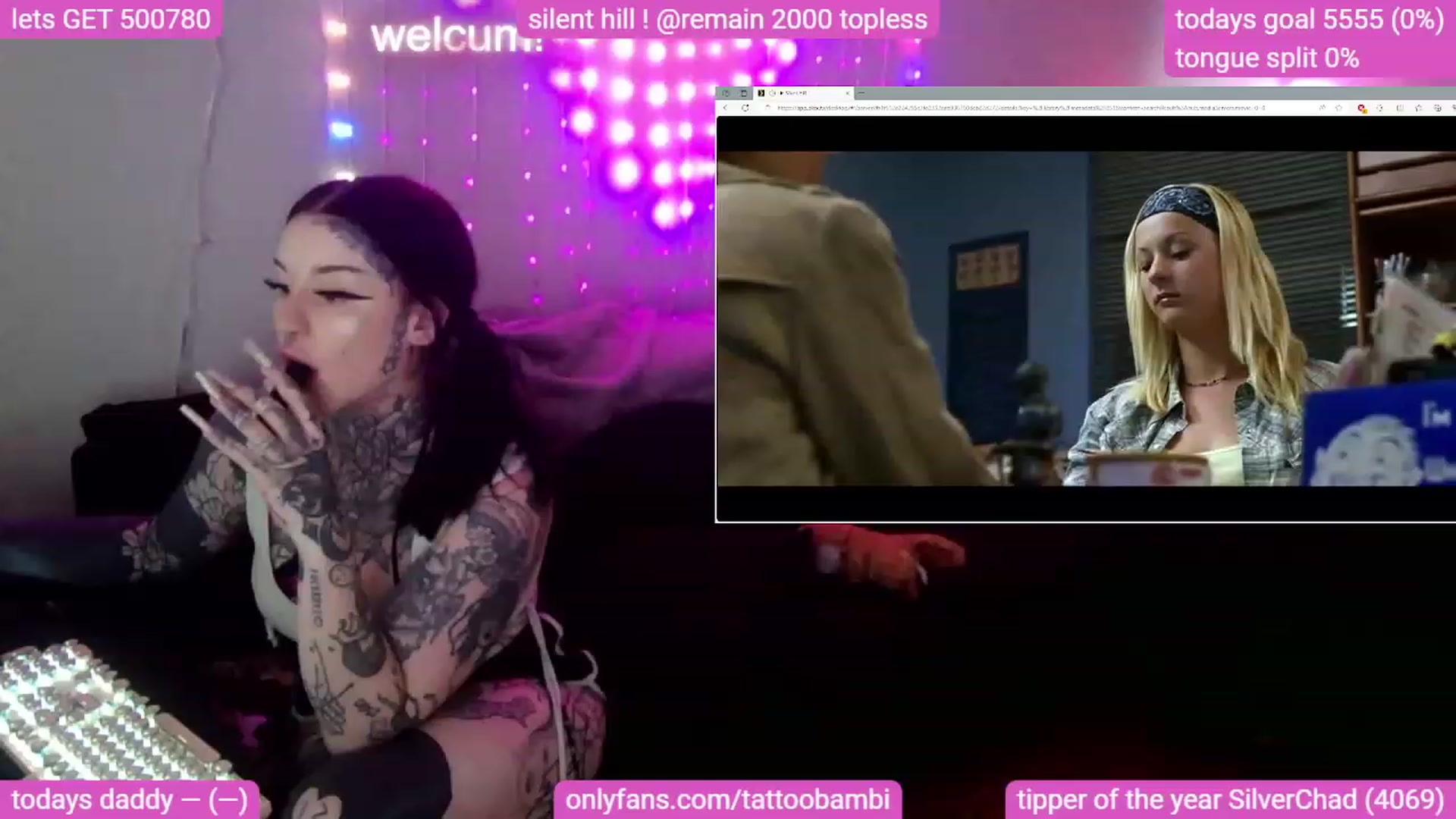 Gallery image thumbnail from Tattoobambi's myfreecams stream on, 09/08/2023, 03:00 image 1 of 20