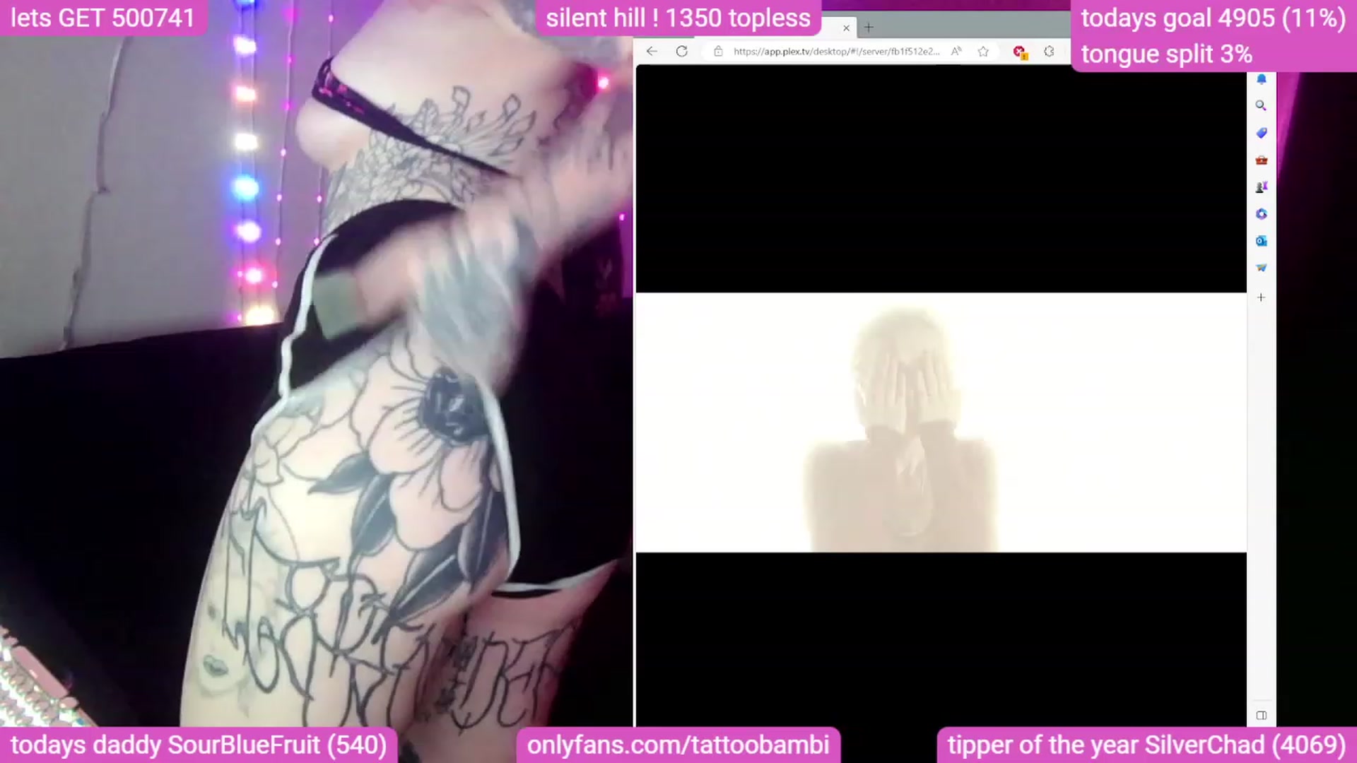 Gallery image thumbnail from Tattoobambi's myfreecams stream on, 09/08/2023, 03:00 image 7 of 20