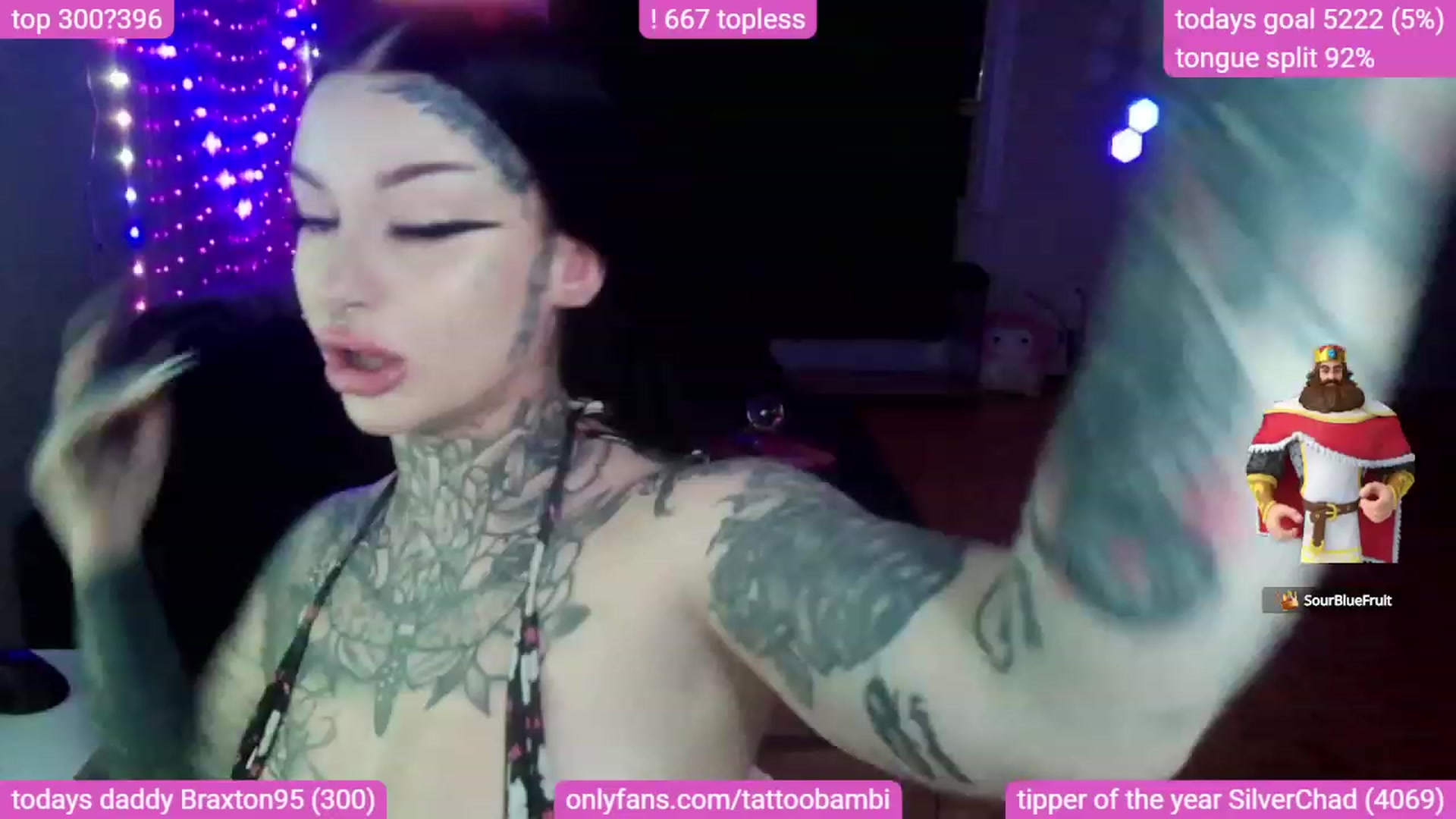 Gallery image thumbnail from Tattoobambi's myfreecams stream on, 09/12/2023, 03:08 image 2 of 20