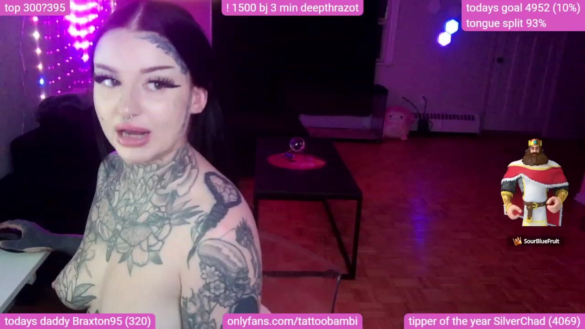 Gallery image thumbnail from Tattoobambi's myfreecams stream on, 09/12/2023, 03:08 image 5 of 20