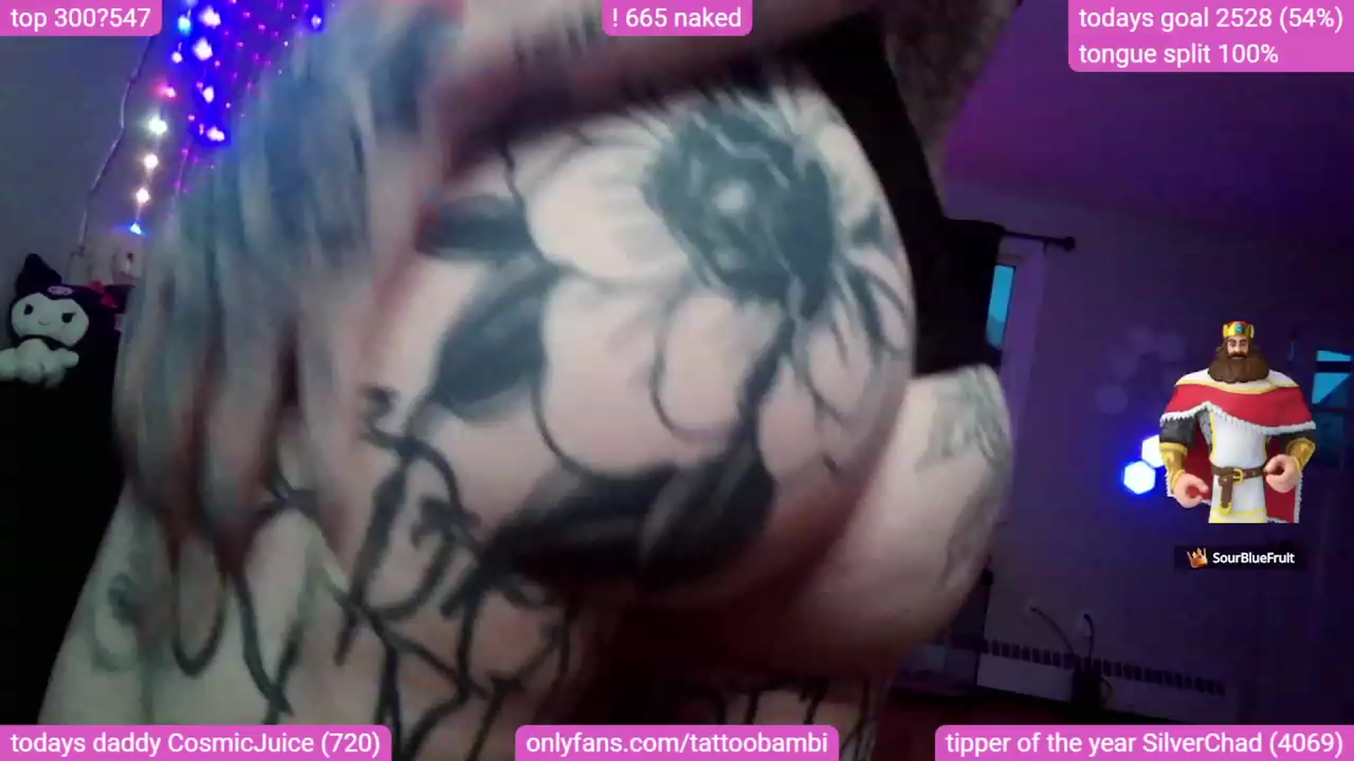Gallery image thumbnail from Tattoobambi's myfreecams stream on, 09/15/2023, 23:51 image 18 of 20