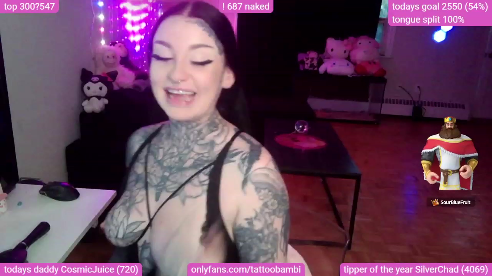 Gallery image thumbnail from Tattoobambi's myfreecams stream on, 09/15/2023, 23:51 image 8 of 20