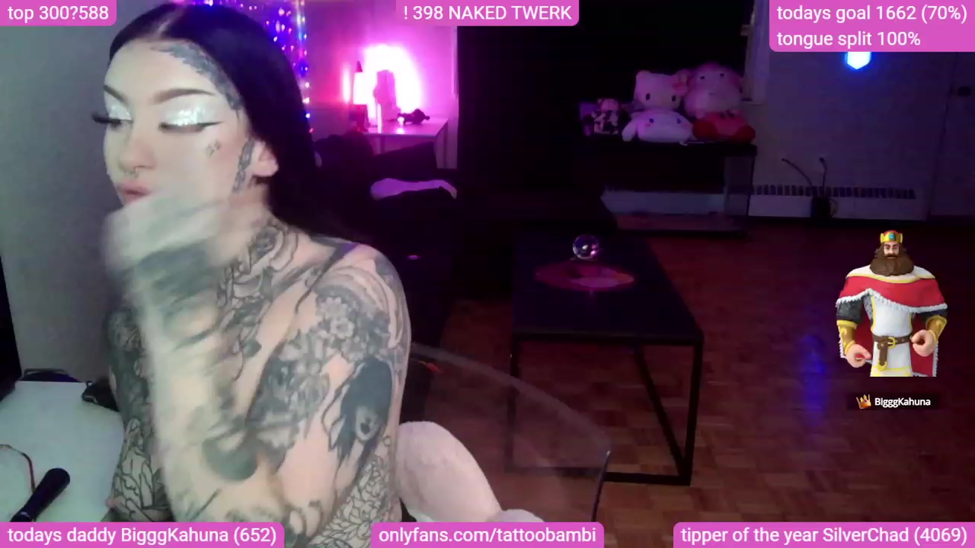 Gallery image thumbnail from Tattoobambi's myfreecams stream on, 09/17/2023, 05:56 image 5 of 20