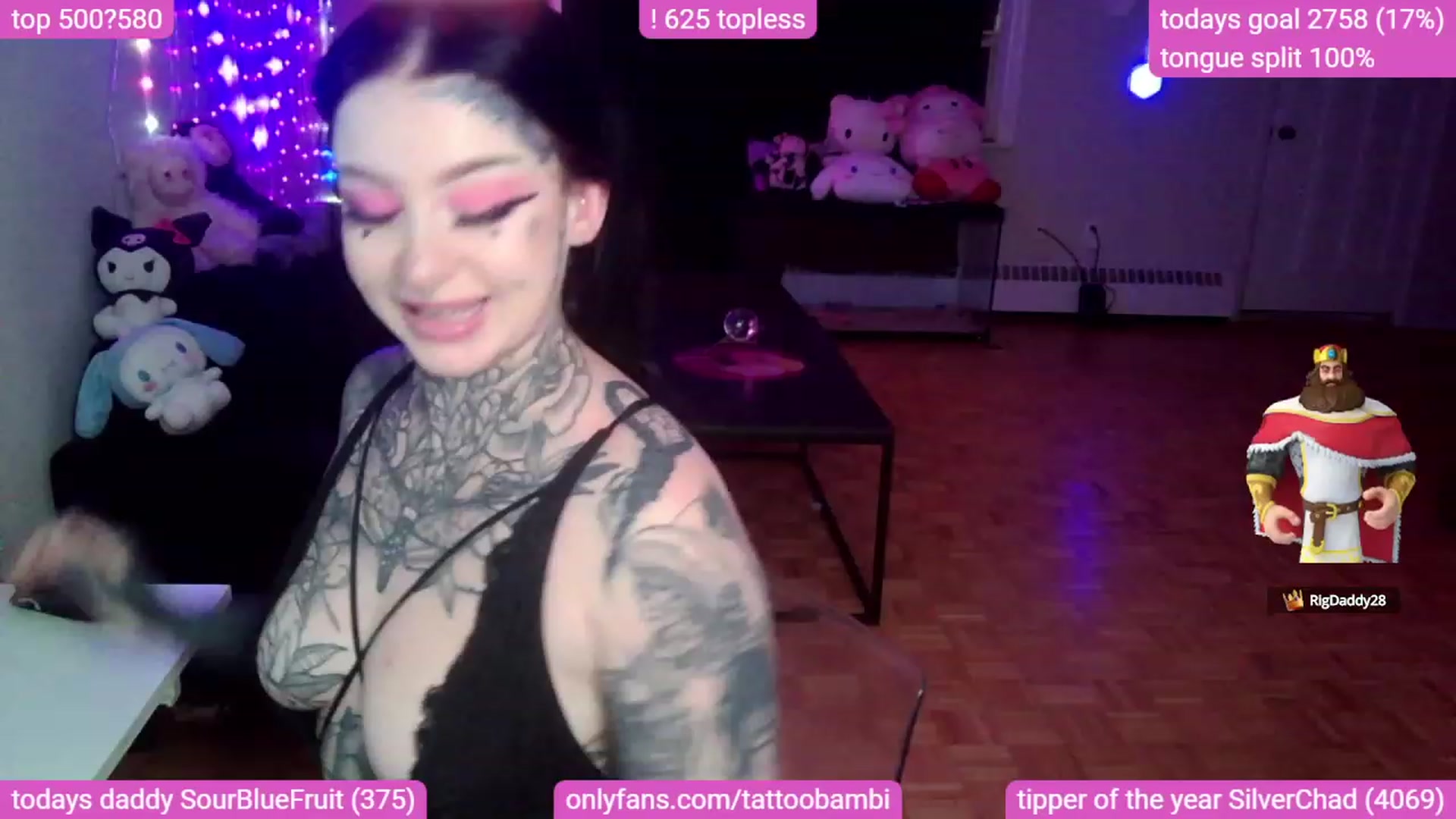 Gallery image thumbnail from Tattoobambi's myfreecams stream on, 09/18/2023, 03:47 image 13 of 20