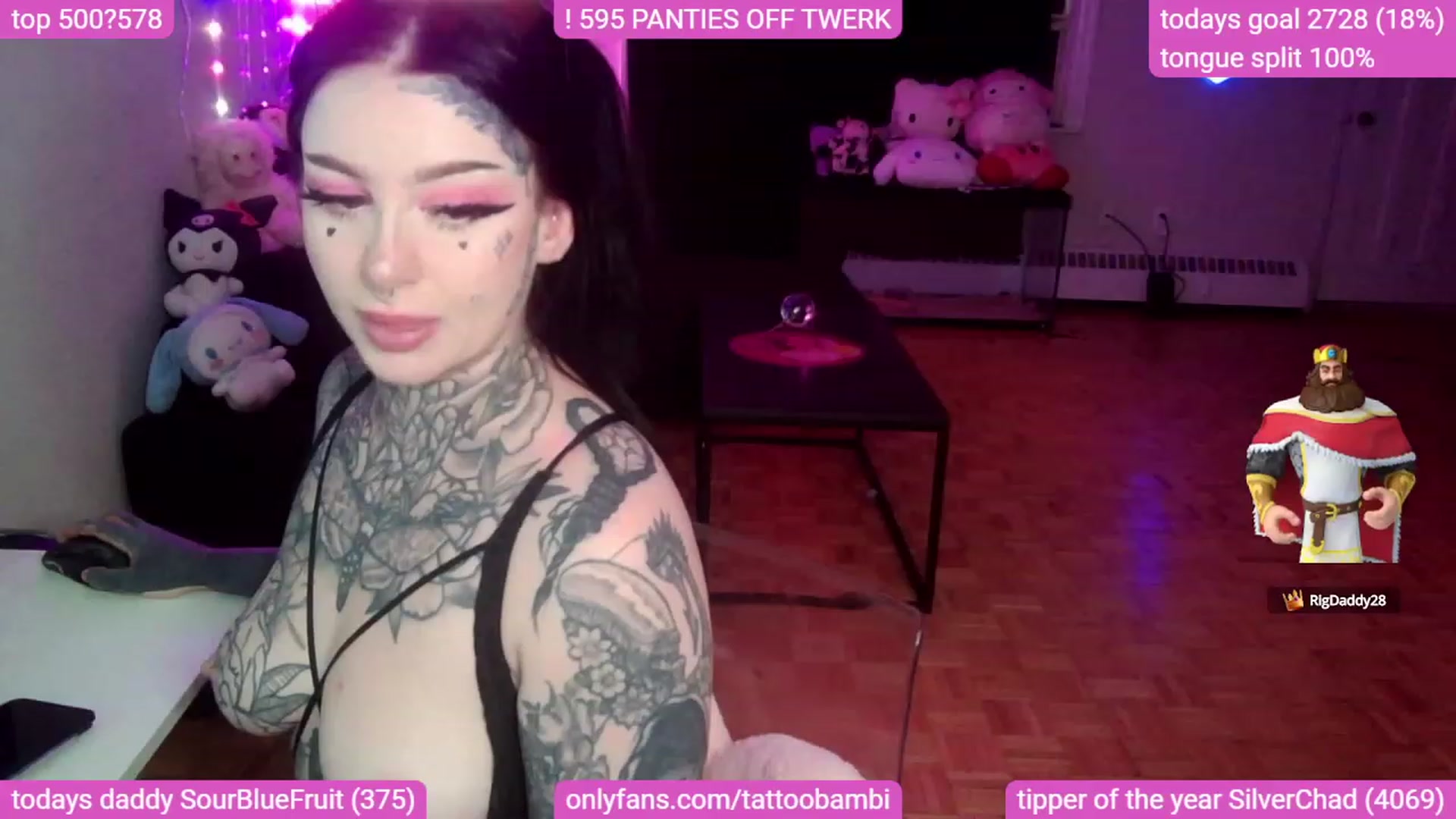 Gallery image thumbnail from Tattoobambi's myfreecams stream on, 09/18/2023, 03:47 image 19 of 20