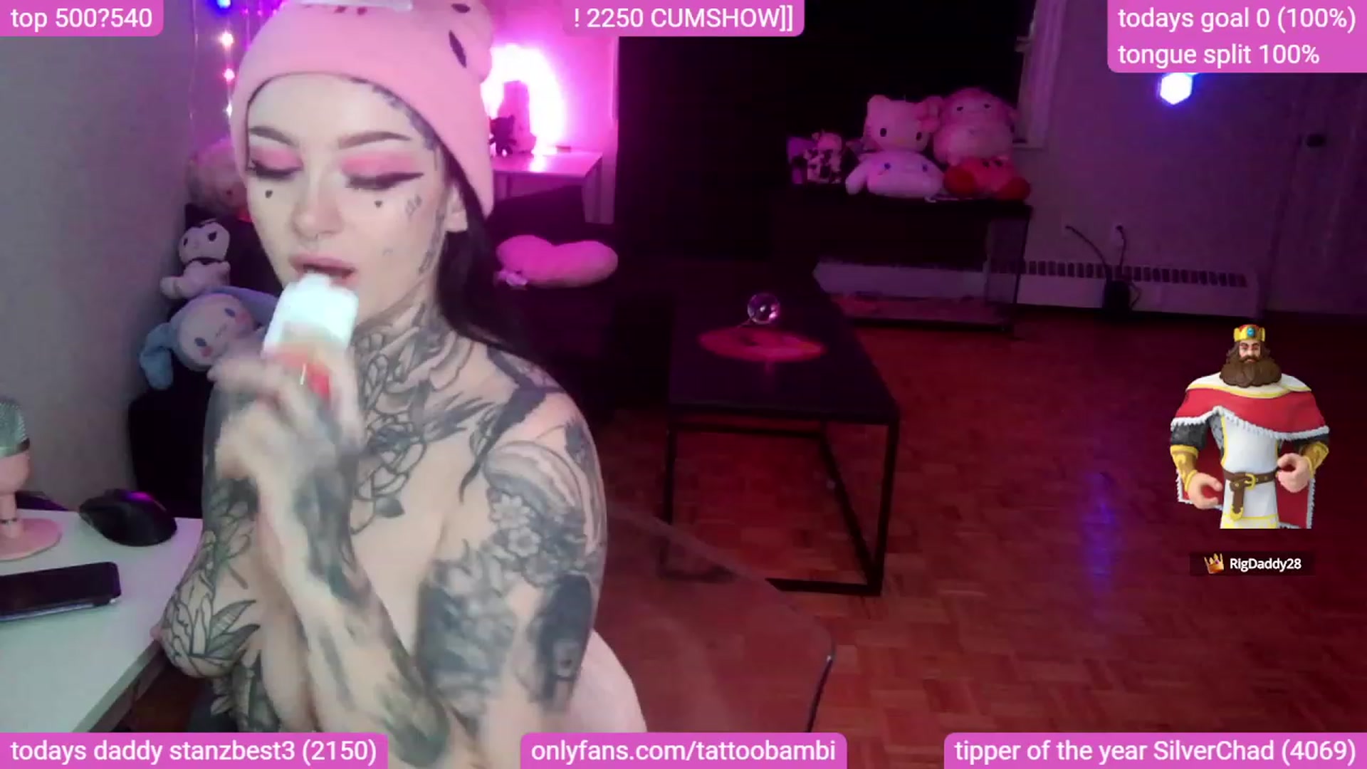 Gallery image thumbnail from Tattoobambi's myfreecams stream on, 09/18/2023, 05:21 image 16 of 20
