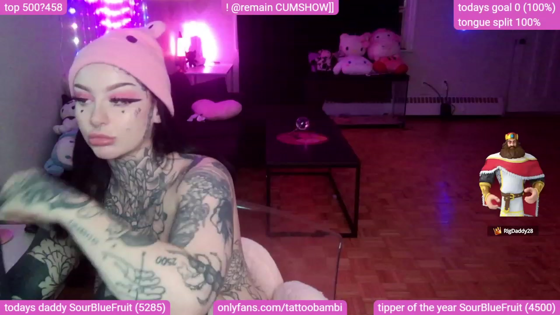 Gallery image thumbnail from Tattoobambi's myfreecams stream on, 09/18/2023, 07:25 image 11 of 20