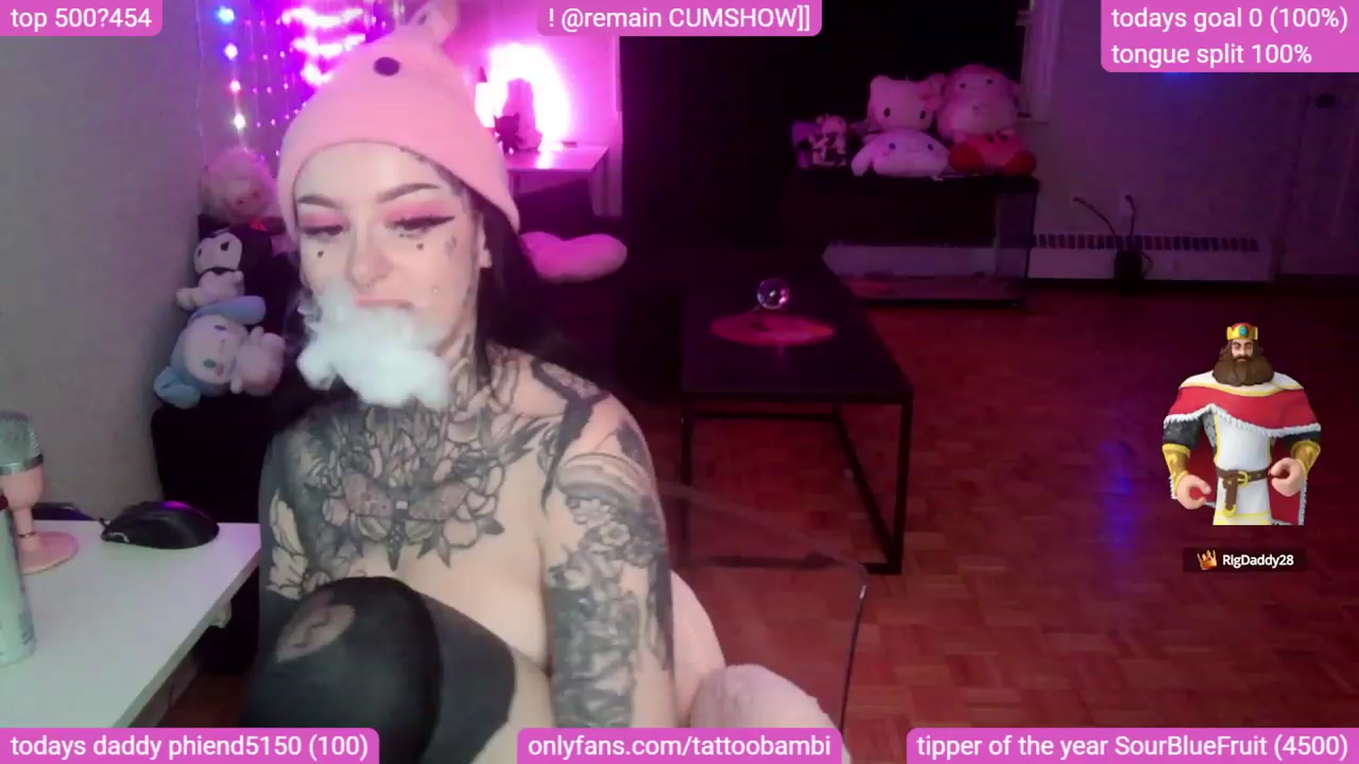 Gallery image thumbnail from Tattoobambi's myfreecams stream on, 09/18/2023, 07:25 image 18 of 20