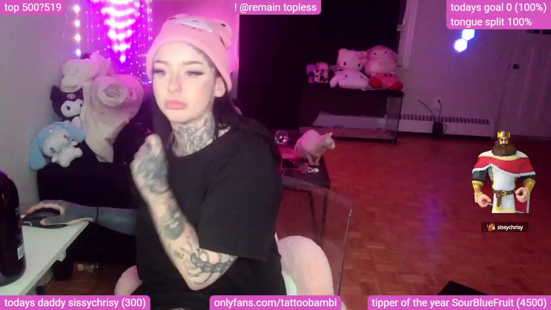 Gallery image thumbnail from Tattoobambi's myfreecams stream on, 09/20/2023, 07:35 image 4 of 20