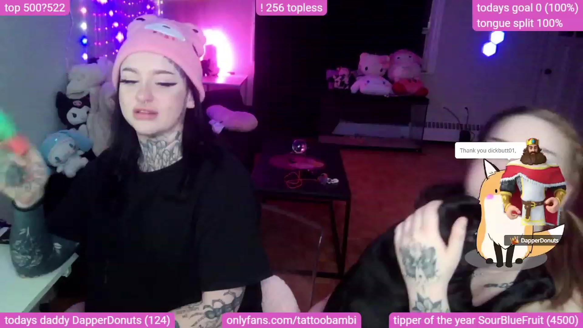 Gallery image thumbnail from Tattoobambi's myfreecams stream on, 09/20/2023, 07:35 image 2 of 20