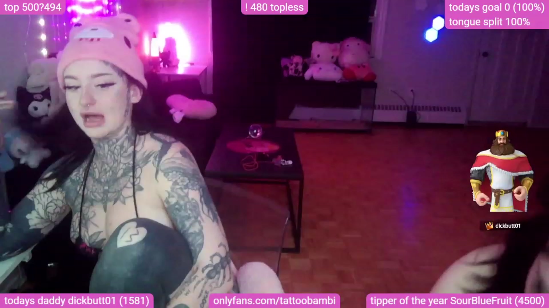Gallery image thumbnail from Tattoobambi's myfreecams stream on, 09/20/2023, 07:35 image 12 of 20