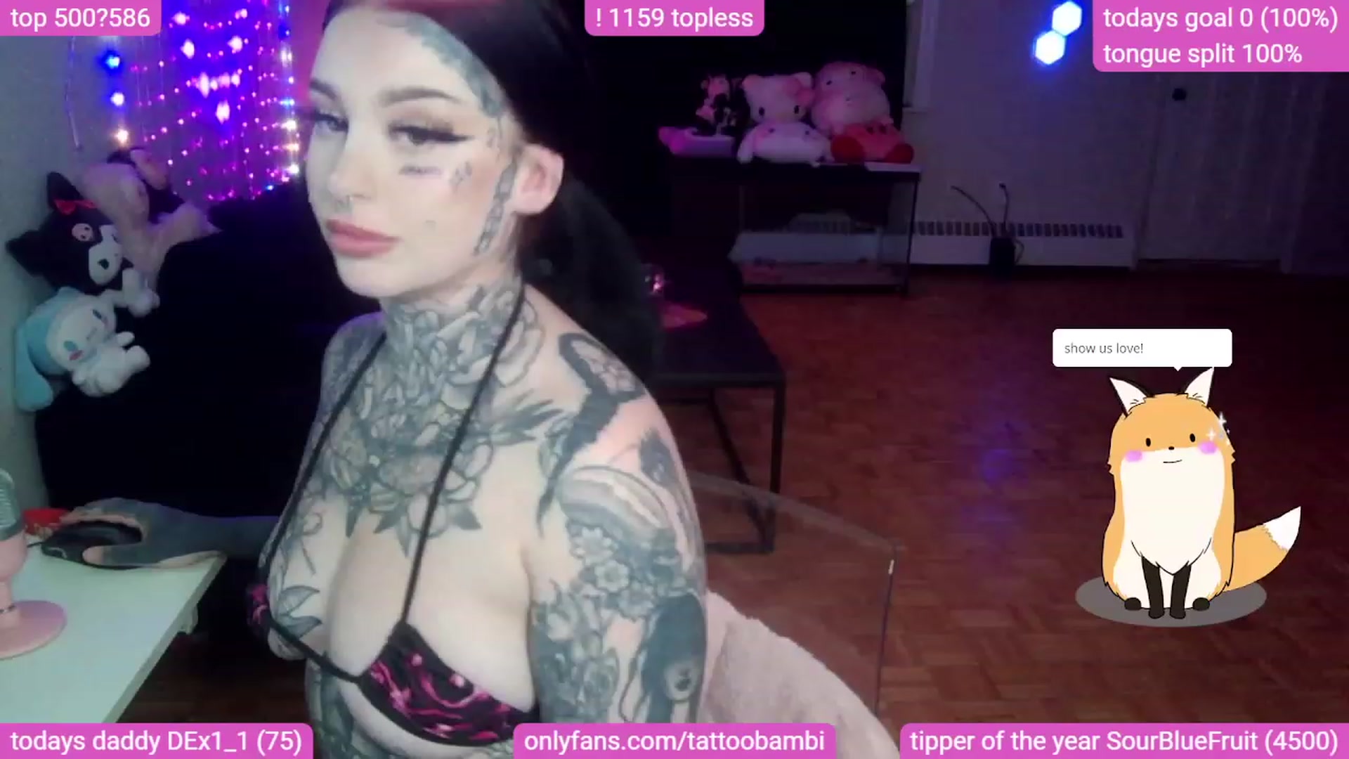 Gallery image thumbnail from Tattoobambi's myfreecams stream on, 09/26/2023, 23:38 image 10 of 20
