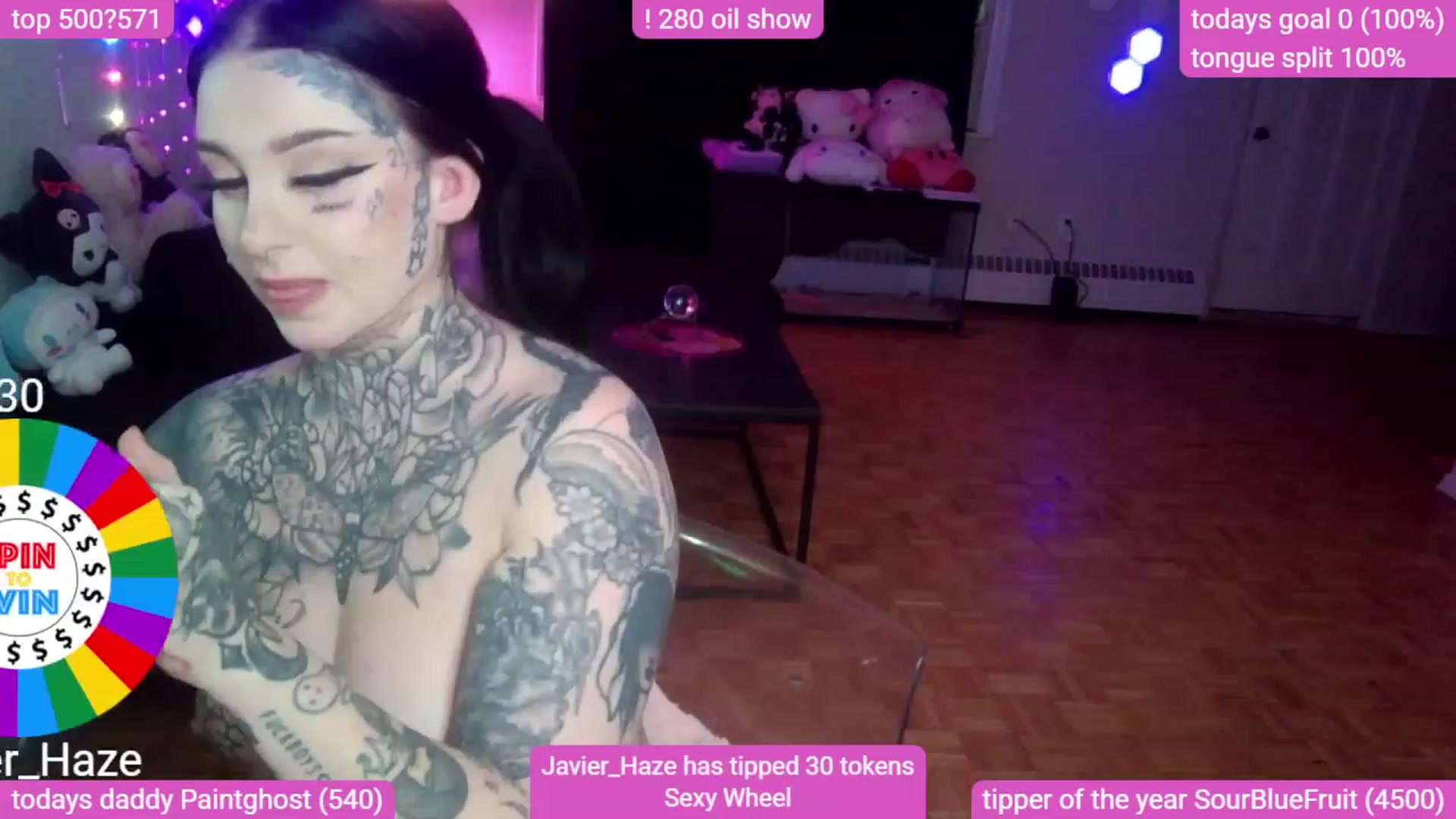 Gallery image thumbnail from Tattoobambi's myfreecams stream on, 09/27/2023, 02:24 image 7 of 20