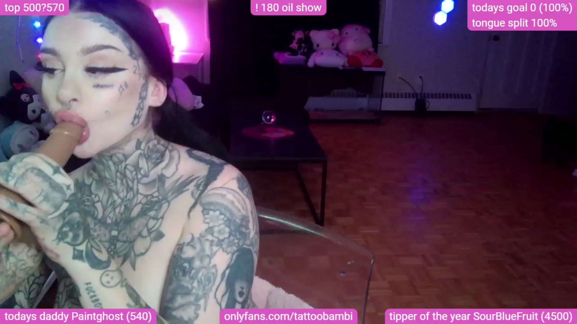Gallery image thumbnail from Tattoobambi's myfreecams stream on, 09/27/2023, 02:24 image 12 of 20