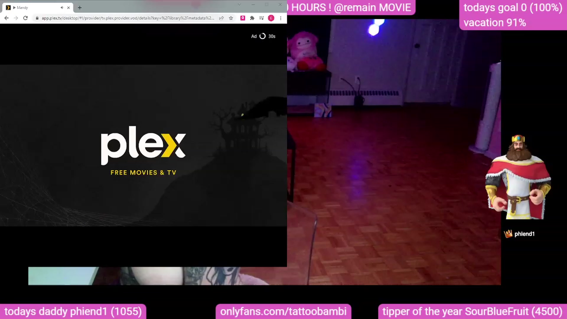 Gallery image thumbnail from Tattoobambi's myfreecams stream on, 10/04/2023, 07:42 image 16 of 20