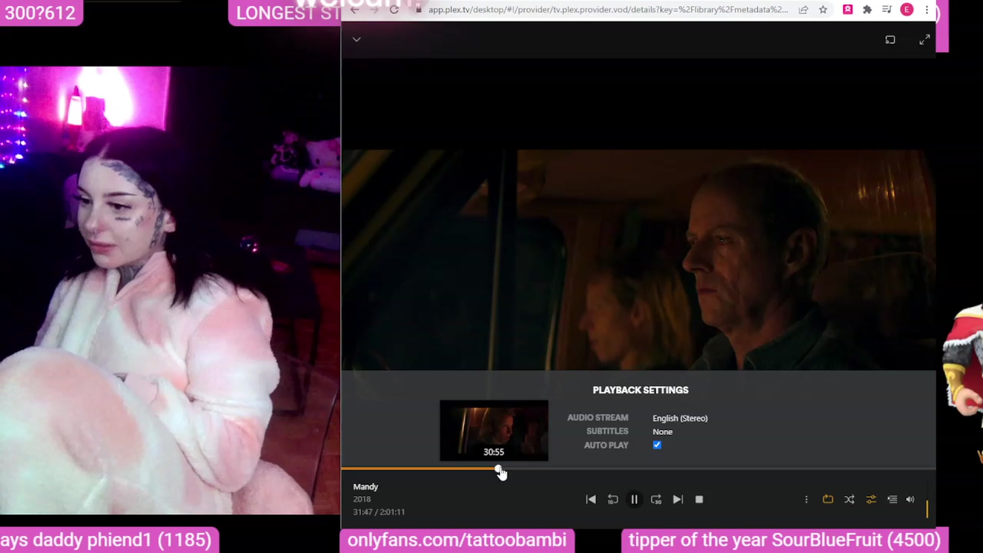 Gallery image thumbnail from Tattoobambi's myfreecams stream on, 10/04/2023, 08:01 image 1 of 20