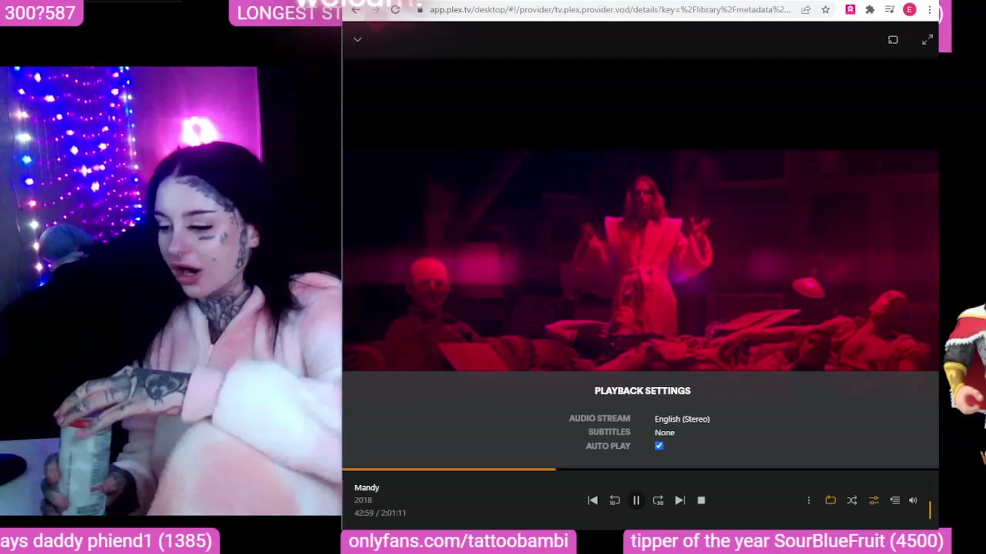 Gallery image thumbnail from Tattoobambi's myfreecams stream on, 10/04/2023, 08:01 image 12 of 20