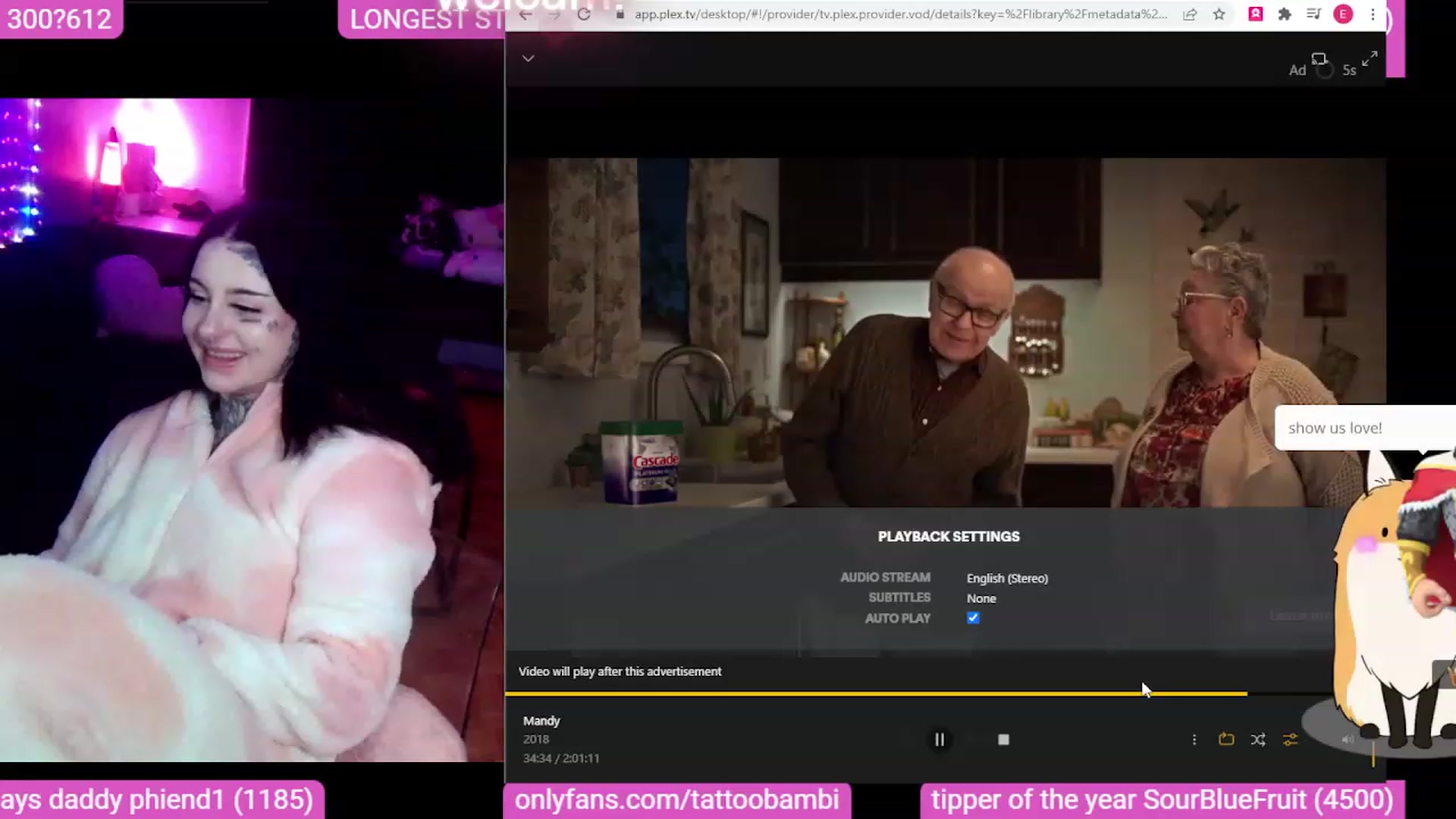 Gallery image thumbnail from Tattoobambi's myfreecams stream on, 10/04/2023, 08:01 image 3 of 20