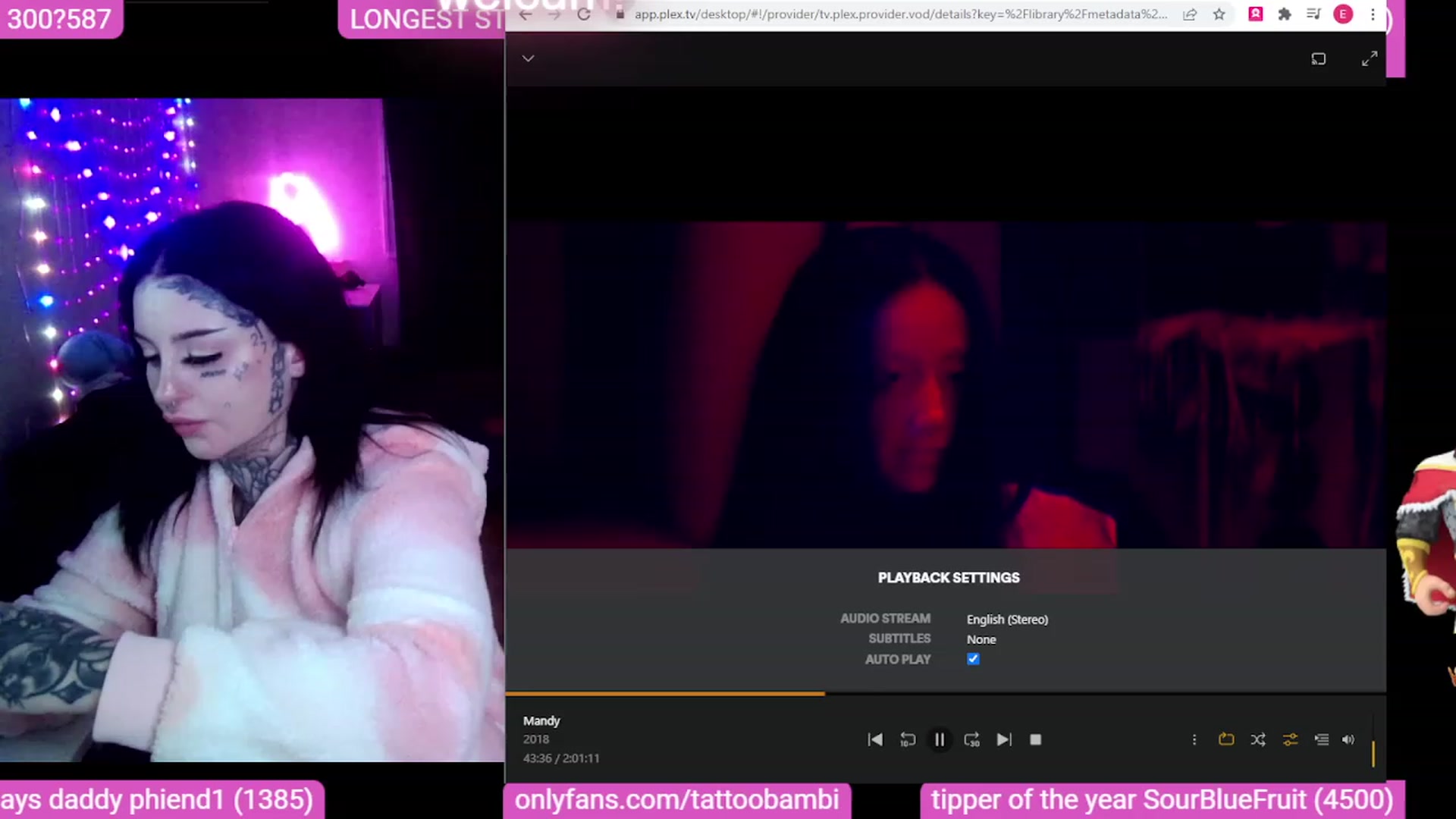 Gallery image thumbnail from Tattoobambi's myfreecams stream on, 10/04/2023, 08:01 image 13 of 20