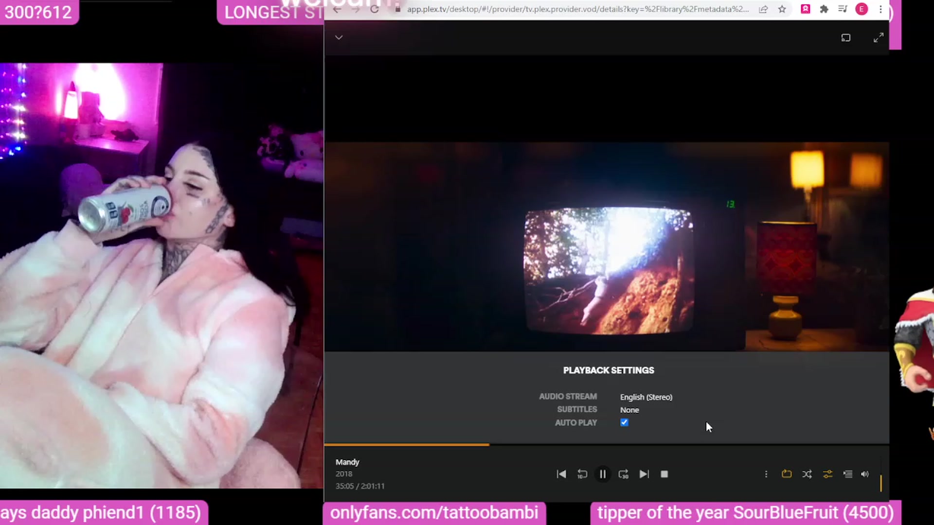 Gallery image thumbnail from Tattoobambi's myfreecams stream on, 10/04/2023, 08:01 image 4 of 20