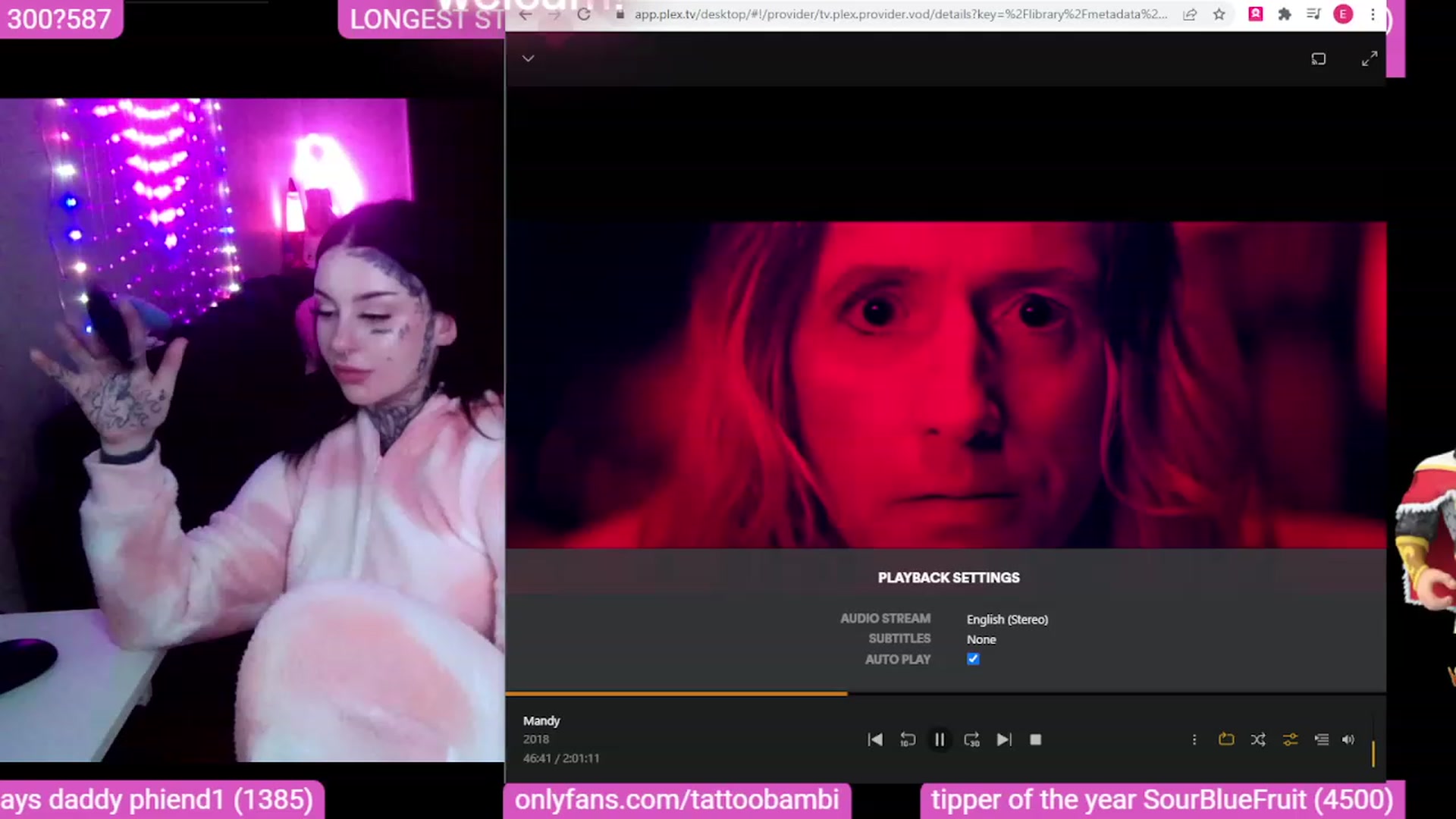 Gallery image thumbnail from Tattoobambi's myfreecams stream on, 10/04/2023, 08:01 image 18 of 20