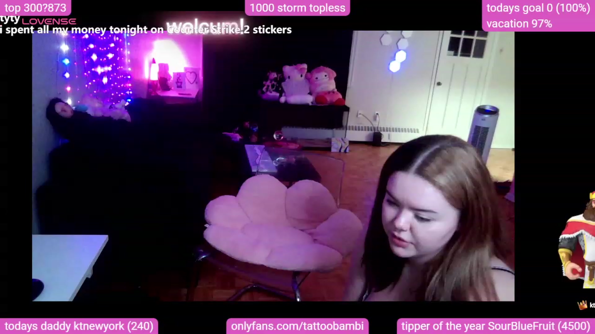 Gallery image thumbnail from Tattoobambi's myfreecams stream on, 10/06/2023, 07:21 image 11 of 20