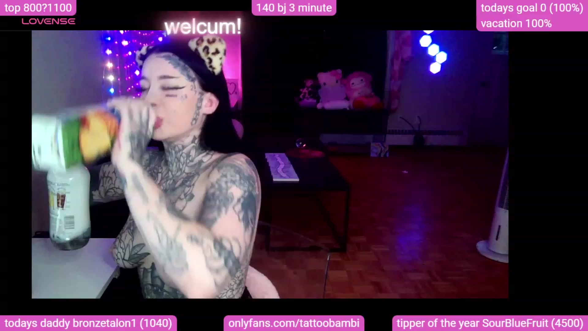 Gallery image thumbnail from Tattoobambi's myfreecams stream on, 10/07/2023, 23:32 image 15 of 20