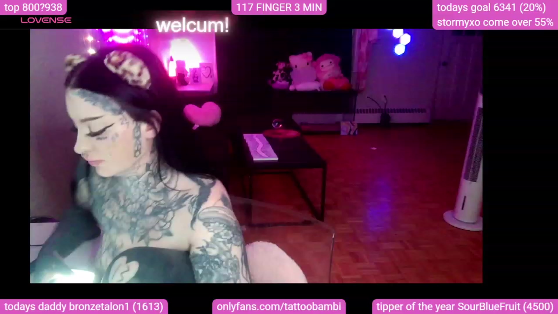 Gallery image thumbnail from Tattoobambi's myfreecams stream on, 10/08/2023, 24:59 image 20 of 20
