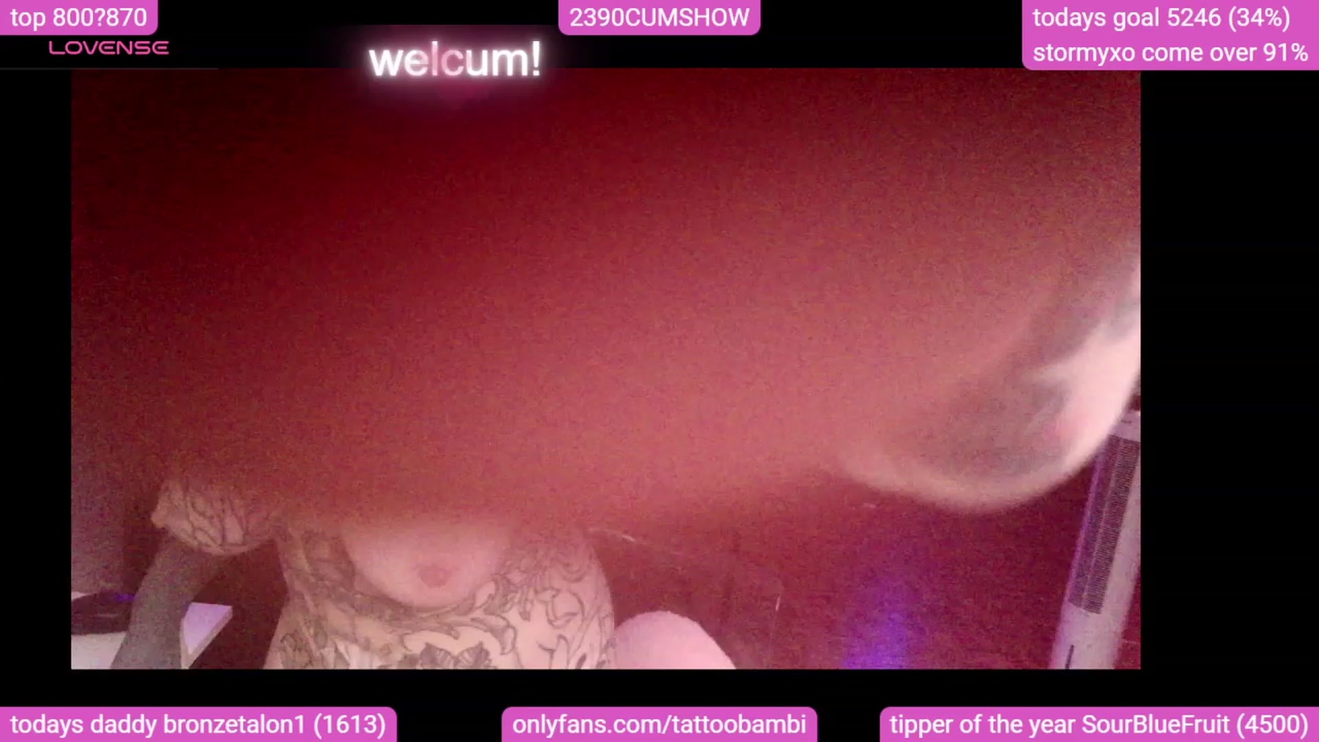 Gallery image thumbnail from Tattoobambi's myfreecams stream on, 10/08/2023, 01:44 image 14 of 20