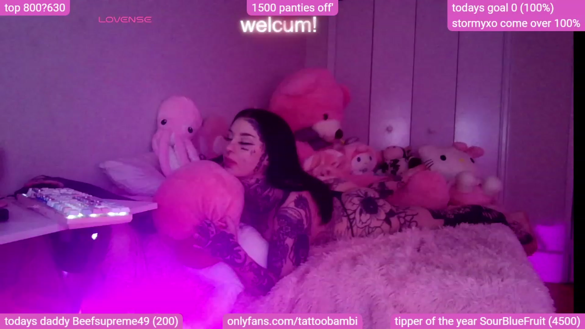 Gallery image thumbnail from Tattoobambi's myfreecams stream on, 10/09/2023, 22:58 image 20 of 20