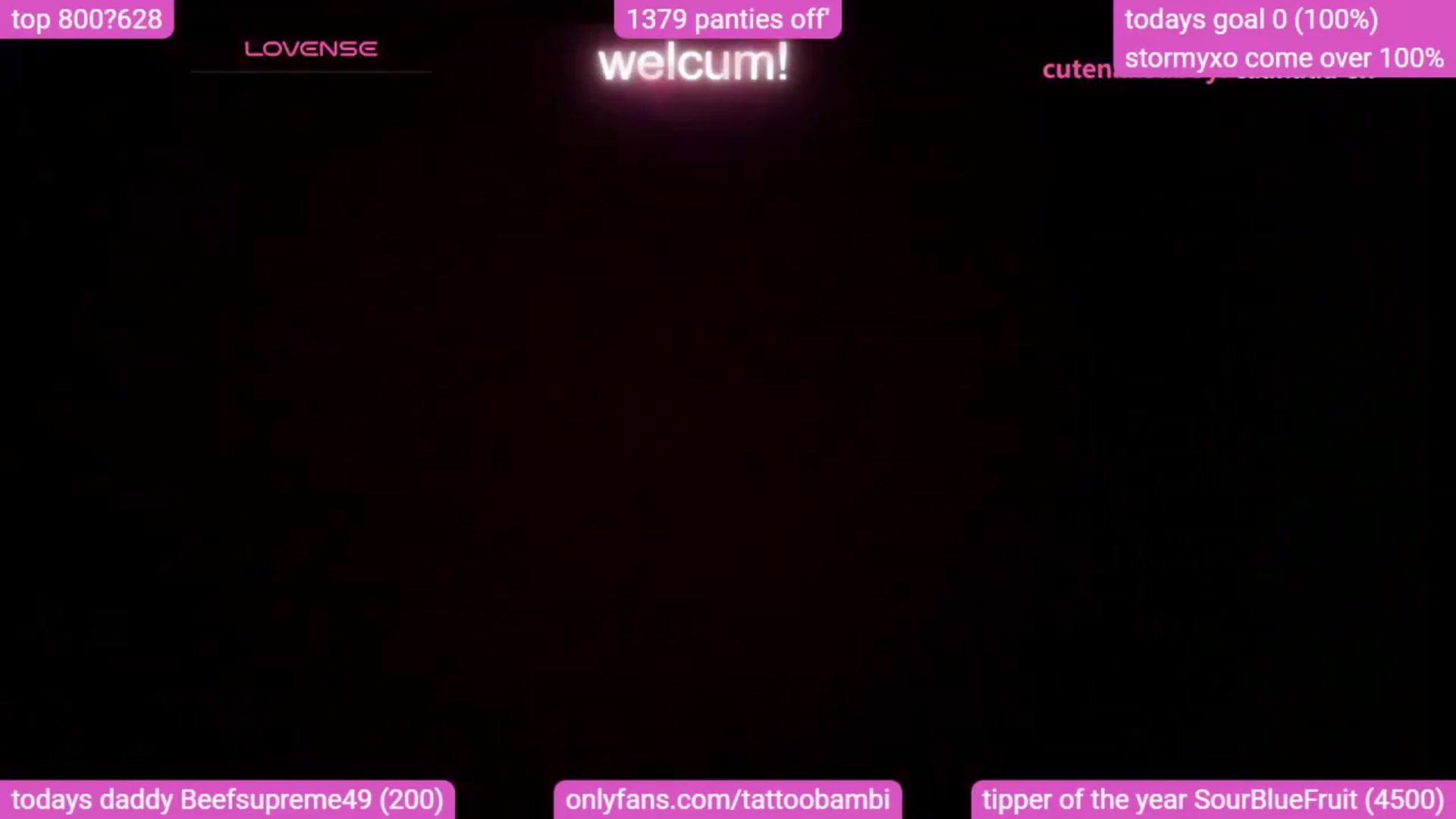 Gallery image thumbnail from Tattoobambi's myfreecams stream on, 10/10/2023, 24:20 image 5 of 20
