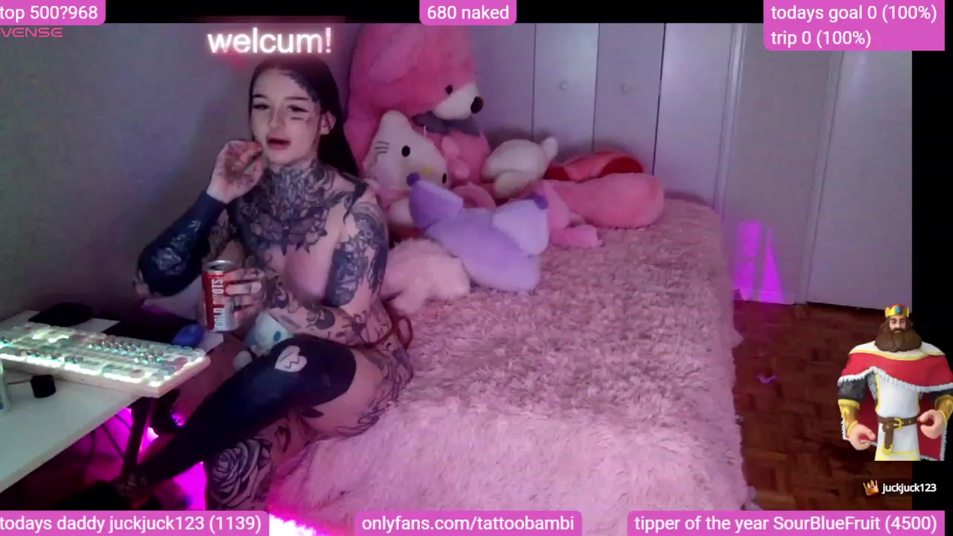Gallery image thumbnail from Tattoobambi's myfreecams stream on, 10/29/2023, 01:46 image 7 of 20