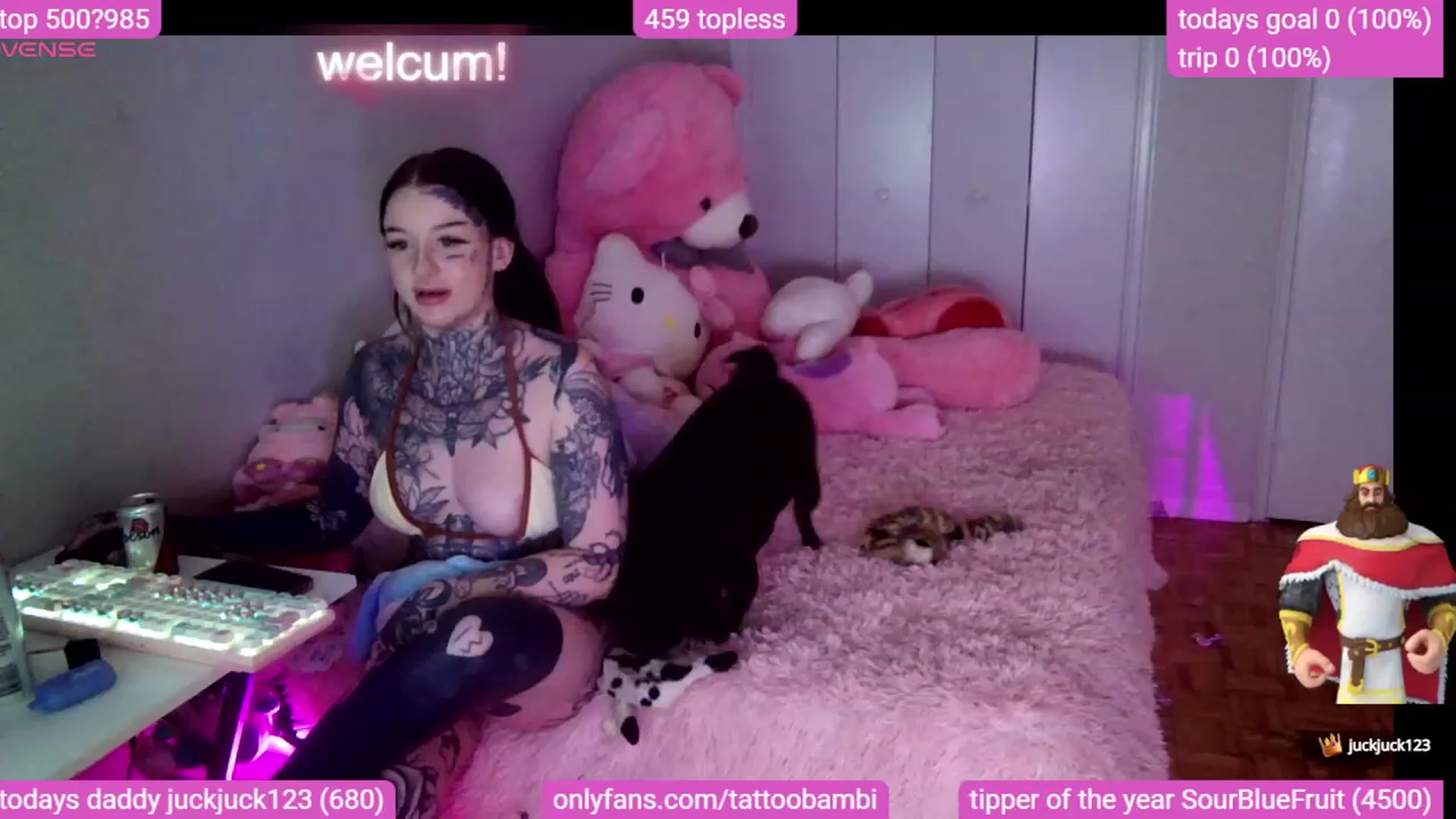 Gallery image thumbnail from Tattoobambi's myfreecams stream on, 10/29/2023, 01:46 image 4 of 20