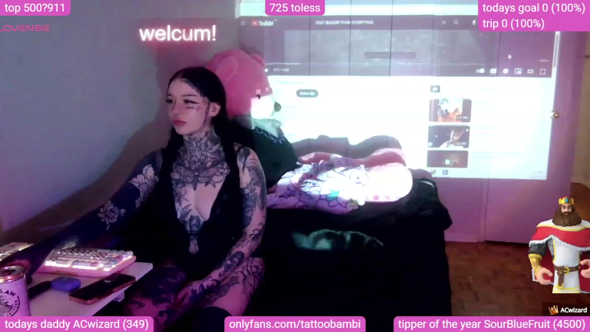 Gallery image thumbnail from Tattoobambi's myfreecams stream on, 10/30/2023, 21:05 image 8 of 20