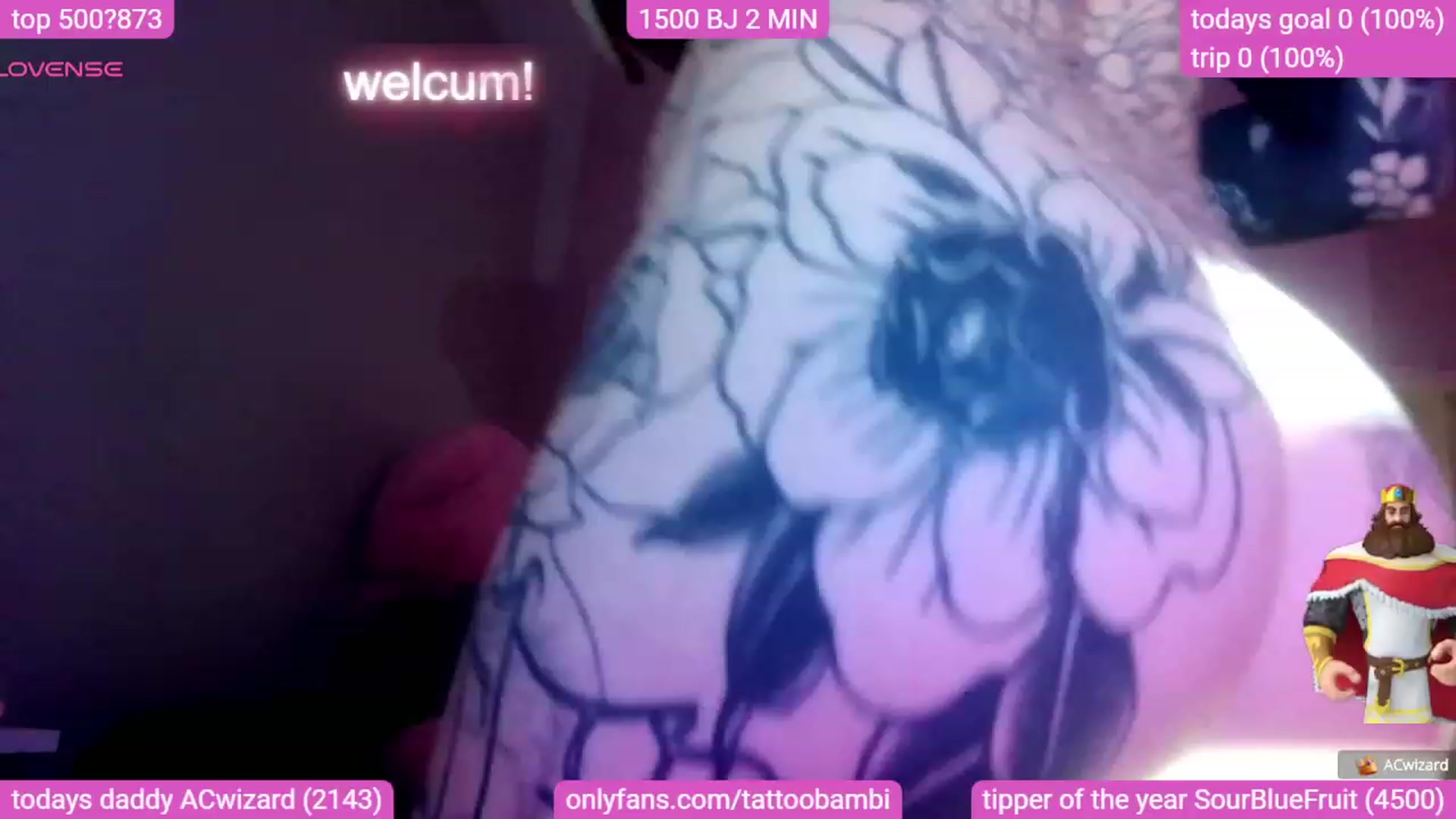 Gallery image thumbnail from Tattoobambi's myfreecams stream on, 10/30/2023, 22:01 image 13 of 20