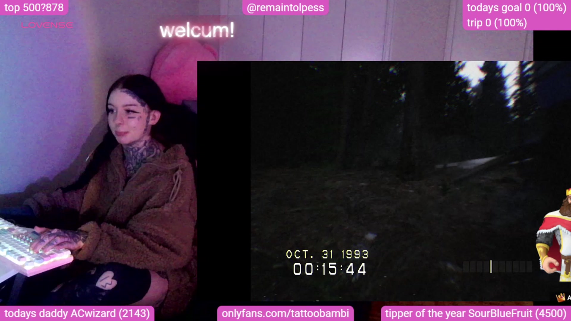 Gallery image thumbnail from Tattoobambi's myfreecams stream on, 10/31/2023, 24:04 image 12 of 20
