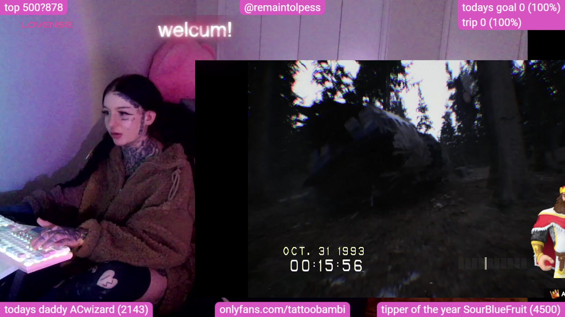 Gallery image thumbnail from Tattoobambi's myfreecams stream on, 10/31/2023, 24:04 image 11 of 20