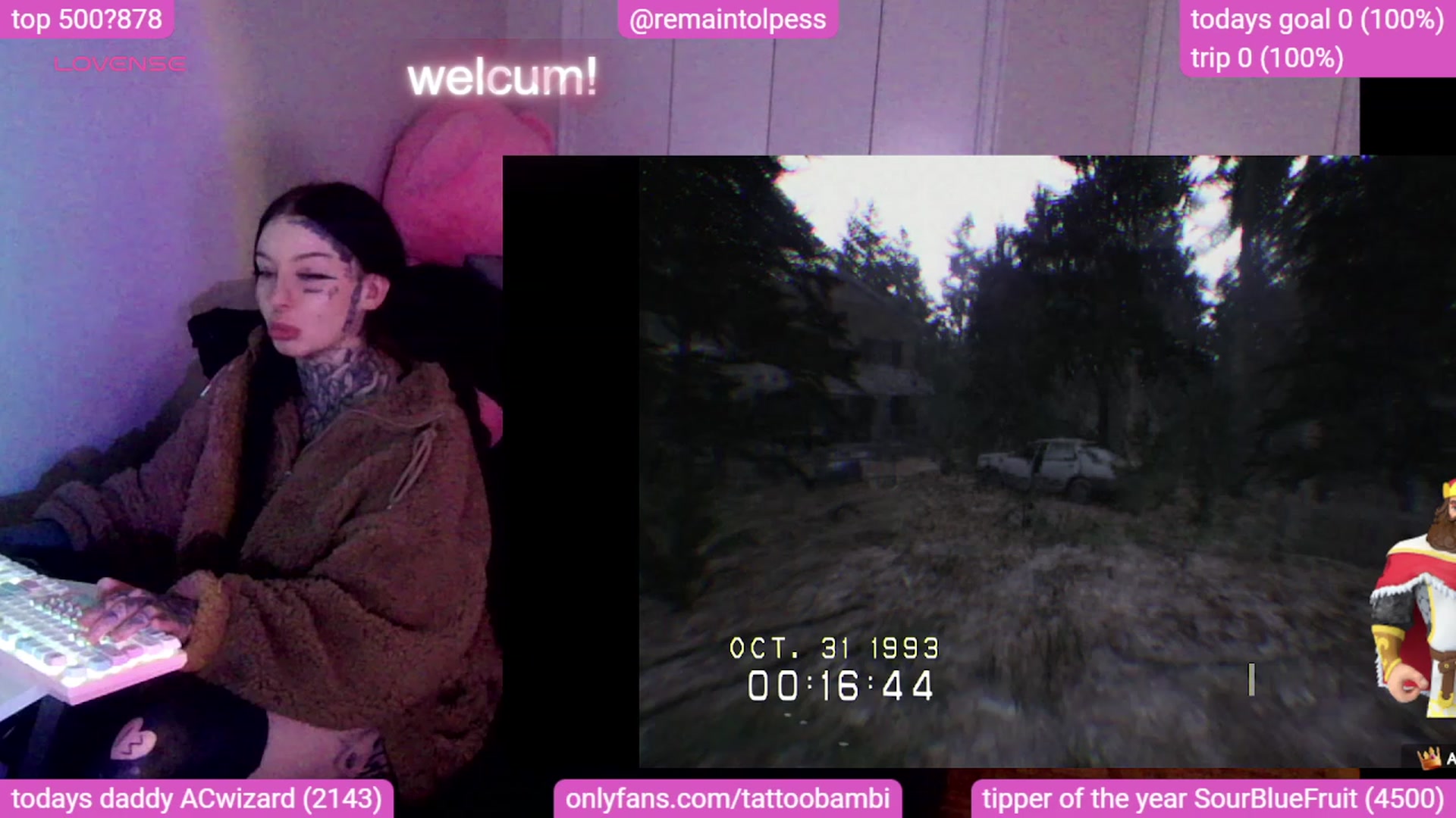 Gallery image thumbnail from Tattoobambi's myfreecams stream on, 10/31/2023, 24:04 image 6 of 20