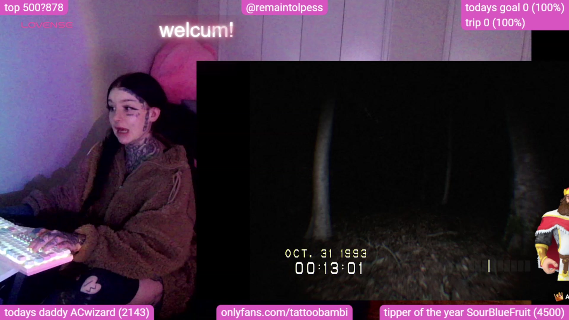 Gallery image thumbnail from Tattoobambi's myfreecams stream on, 10/31/2023, 24:04 image 16 of 20