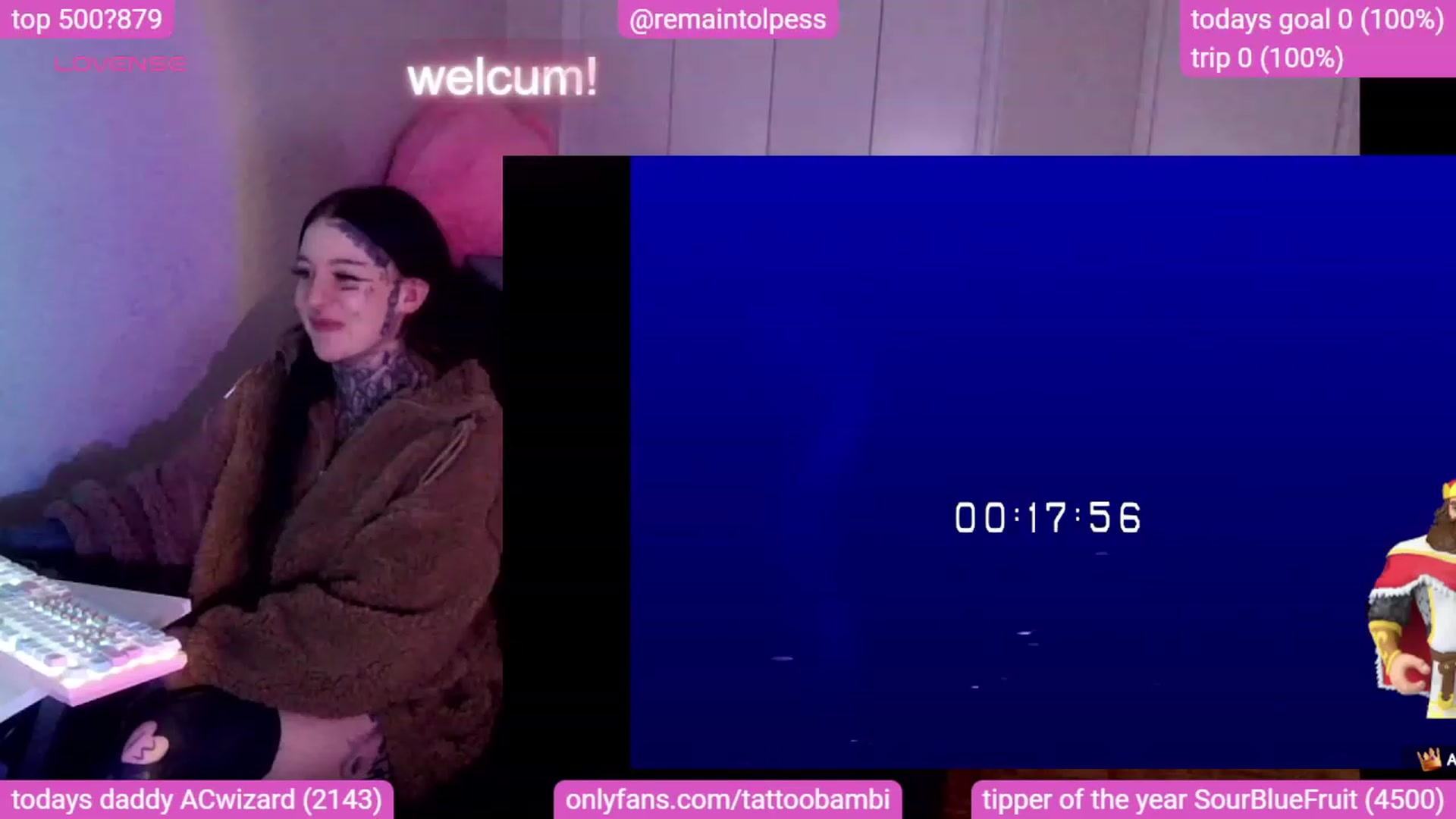 Gallery image thumbnail from Tattoobambi's myfreecams stream on, 10/31/2023, 24:04 image 4 of 20